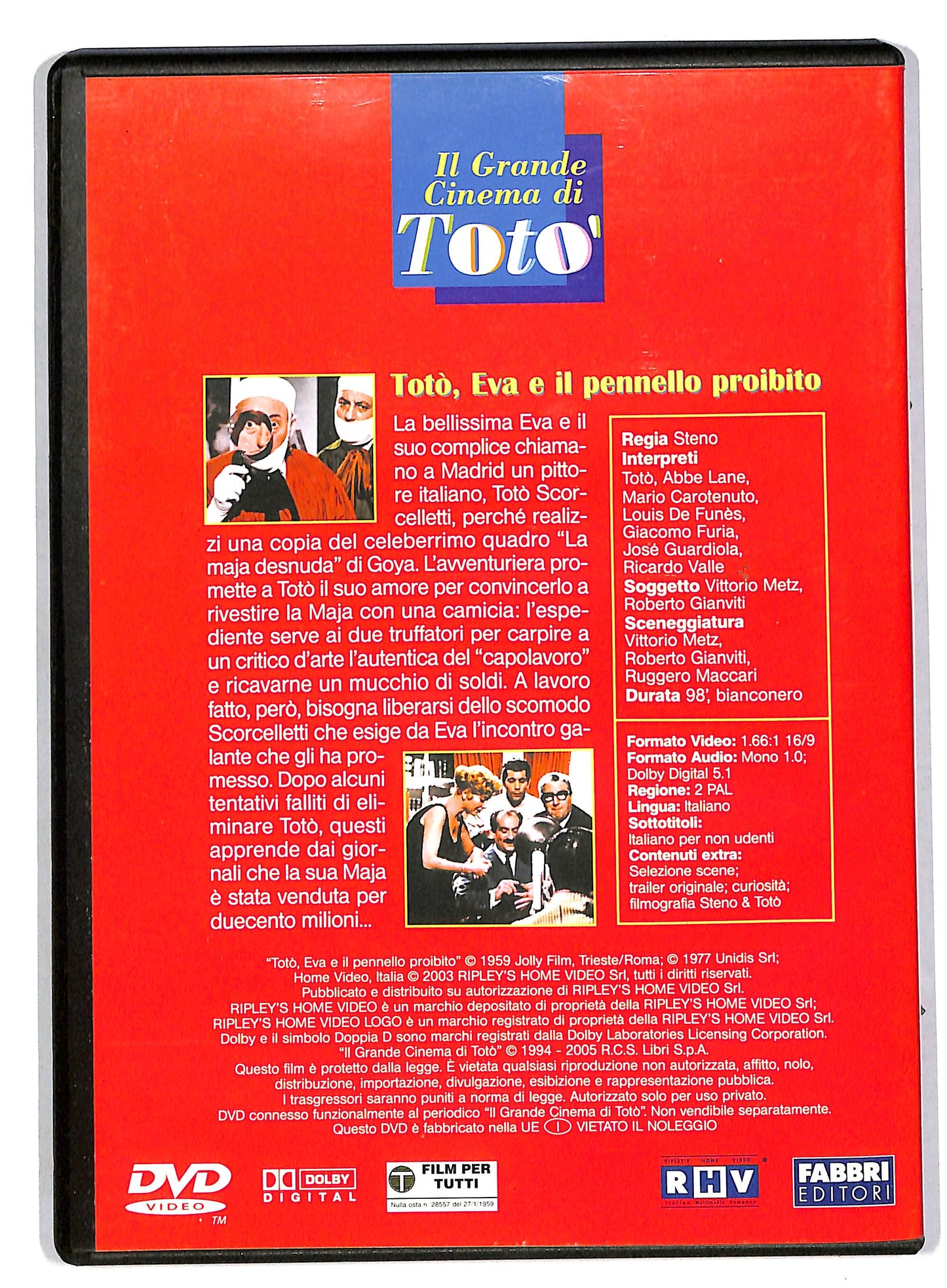 EBOND Toto, Eva e il pennello proibito EDITORIALE DVD DB559541