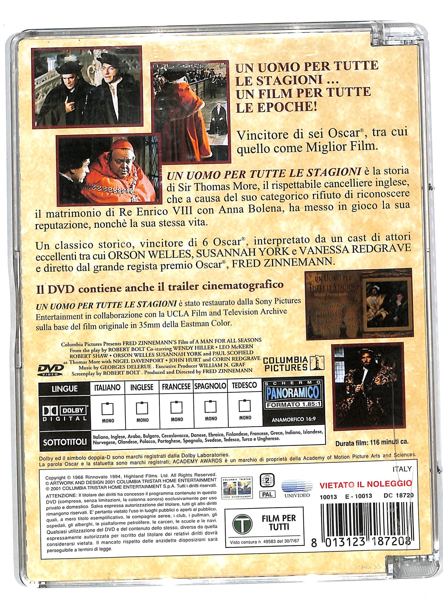 EBOND Un uomo per tutte le stagioni SJB DVD DB560103