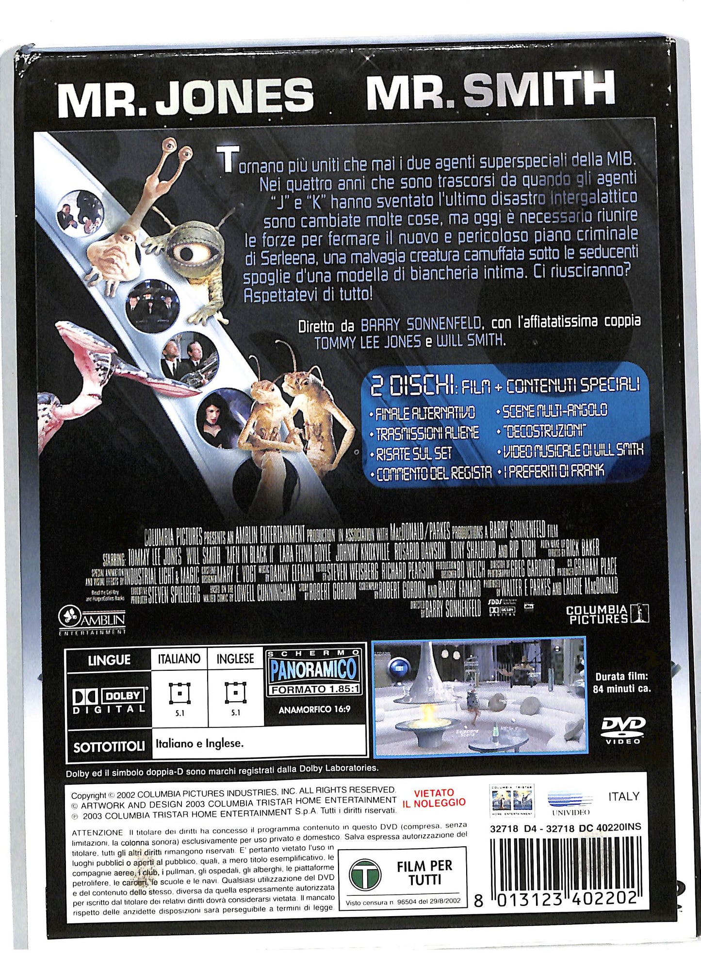 EBOND Men in black 2 (2 dischi) DIGIPACK DVD DB560104