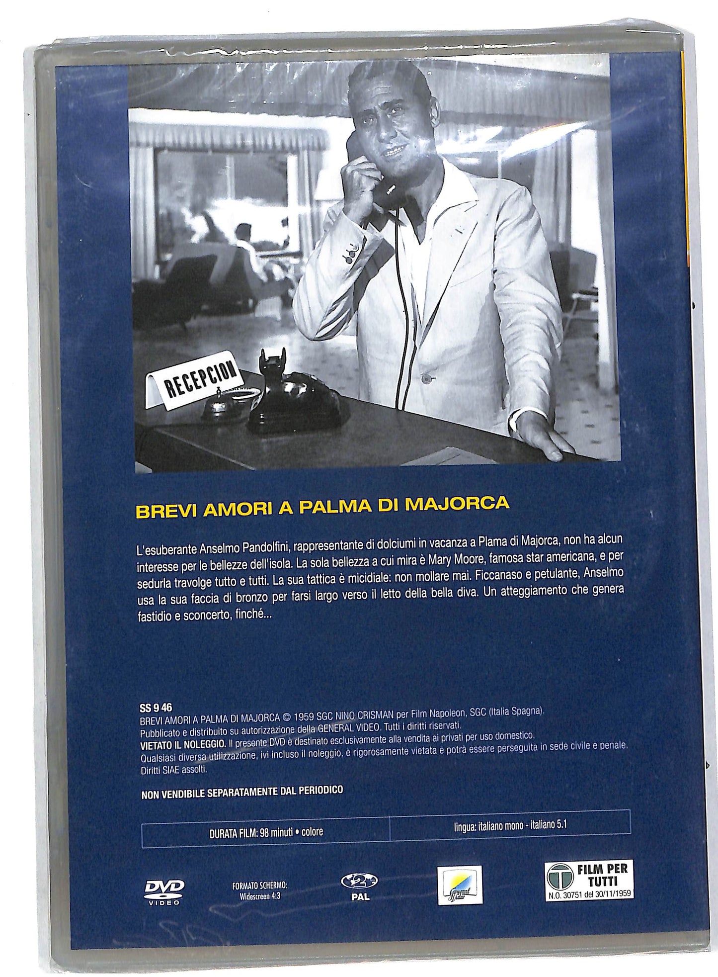 EBOND Alberto Sordi - Brevi Amori a Palma Di Majorca EDITORIALE DVD DB560123