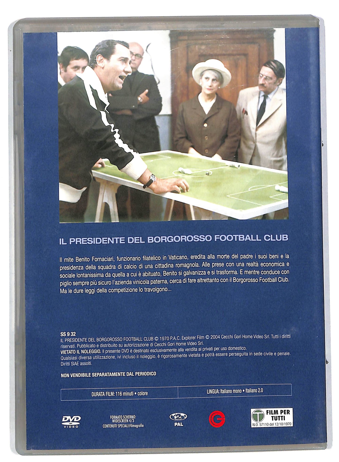 EBOND Il presidente del Borgorosso Football Club EDITORIALE DVD DB560137