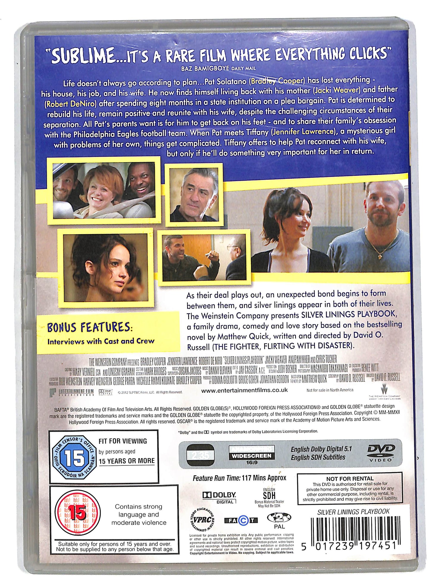 EBOND Silver Linings playbook EDIZIONE UK DVD DB560141