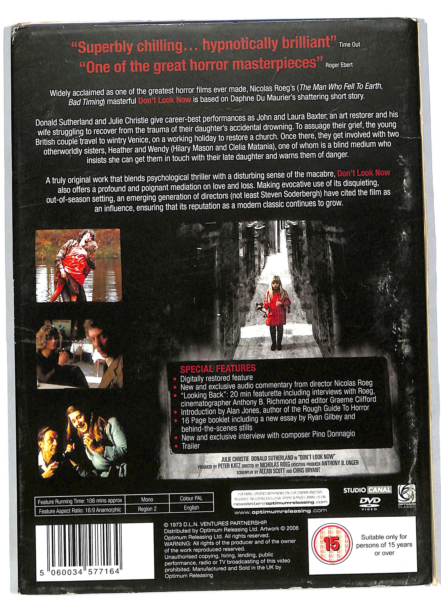 EBOND Don't Look Now EDIZIONE UK SLIPCASE EDIZIONE SPECIALE DVD DB560150