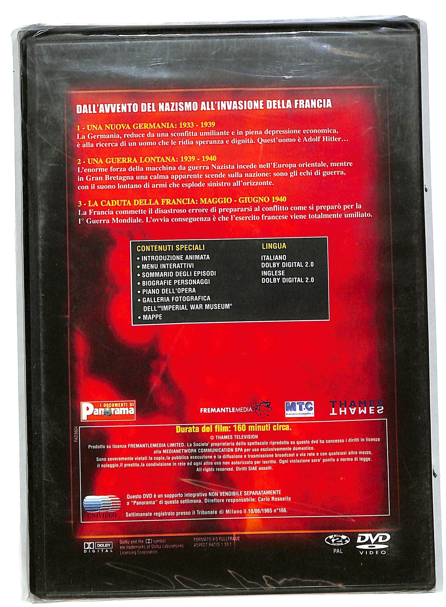 EBOND Dall'avvento del nazismo all'invasione della EDITORIALE DVD DB560163