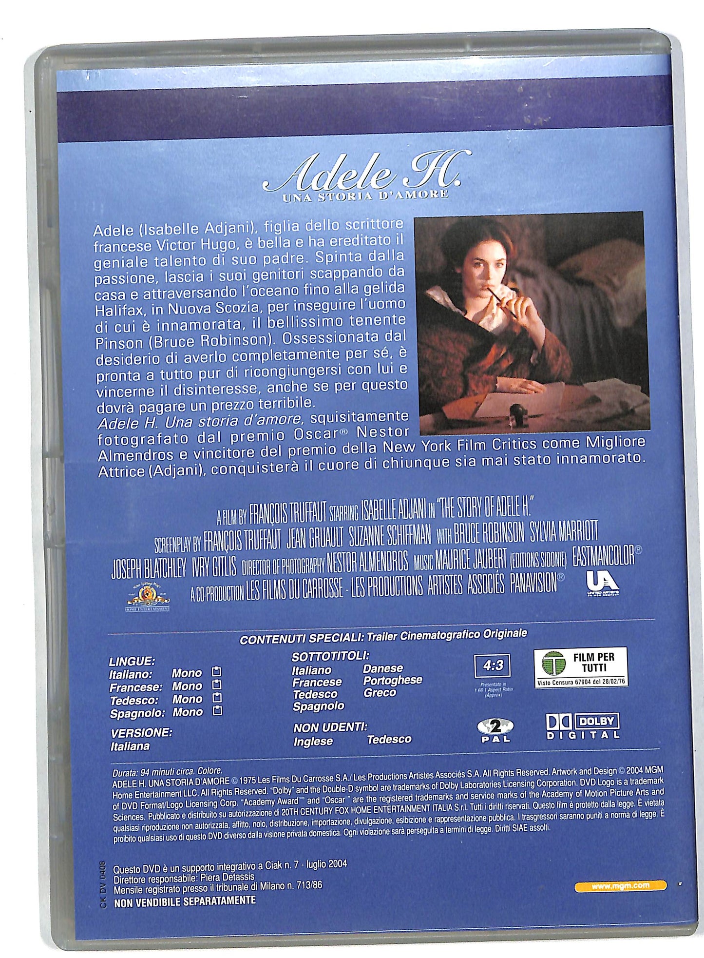EBOND Adele H. - Una storia d'amore EDITORIALE DVD DB560405