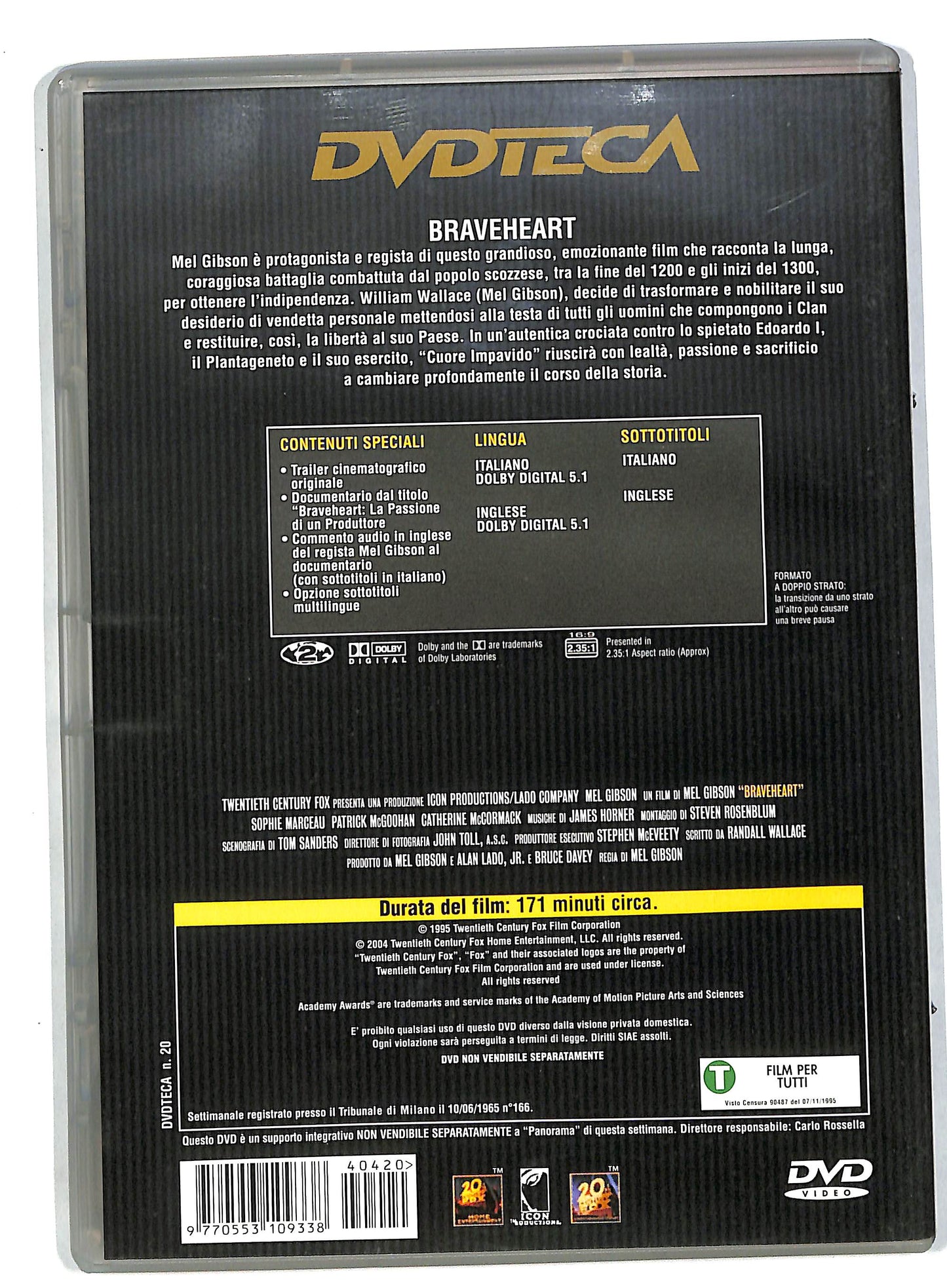 EBOND Braveheart EDITORIALE DVD DB560407