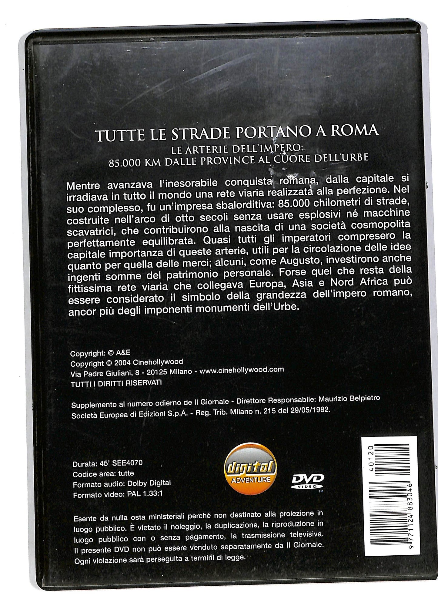 EBOND Tutte le strade portano a Roma EDITORIALE DVD DB560419