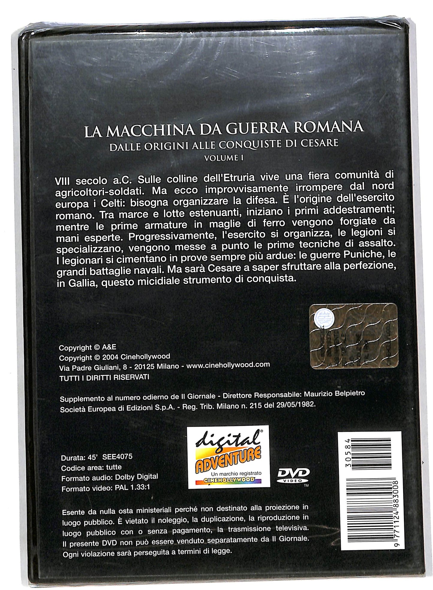 EBOND La macchina da guerra romana - Volume 1 EDITORIALE DVD DB560420