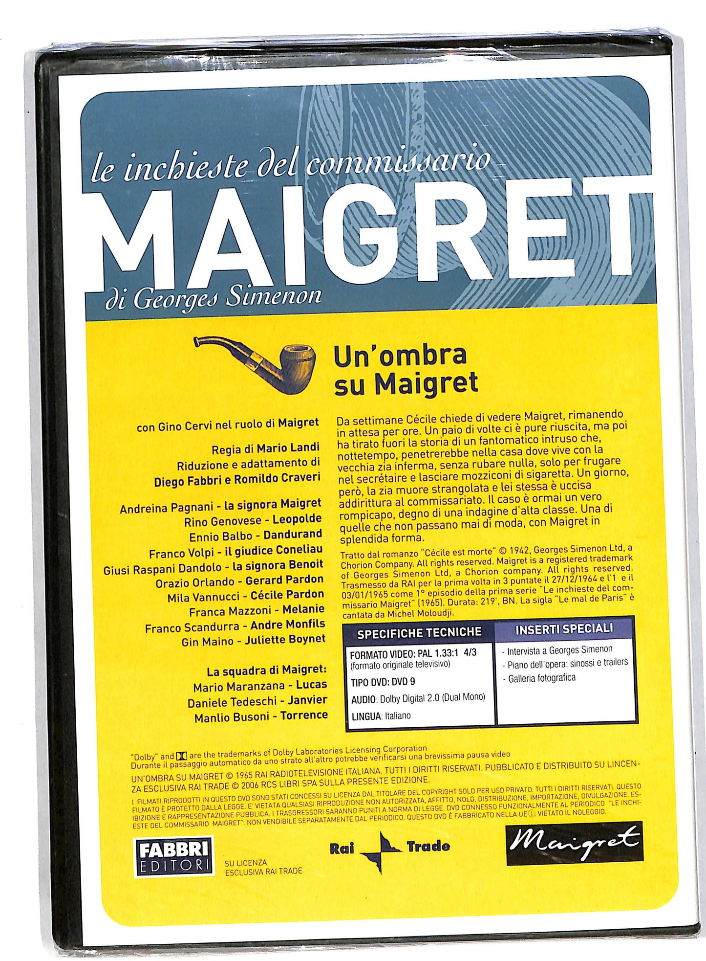 EBOND Maigret Gino Cervi - Un'Ombra su Maigret EDITORIALE DVD DB560426