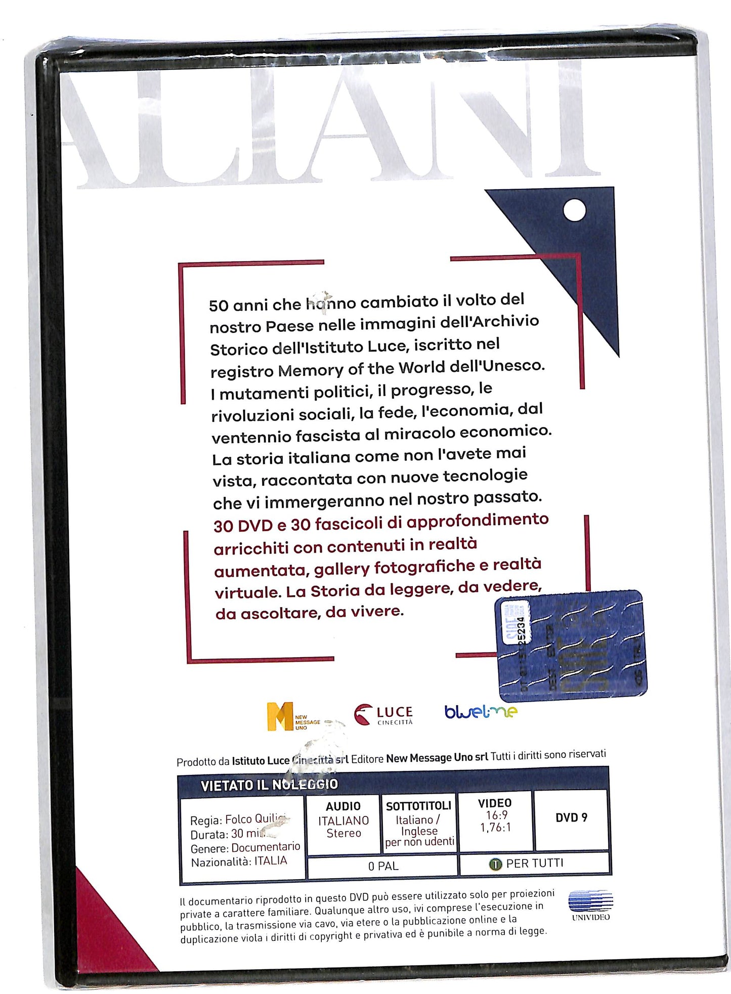 EBOND Benito mussolini le origini 01 - italiani la nostra EDITORIALE DVD DB560434