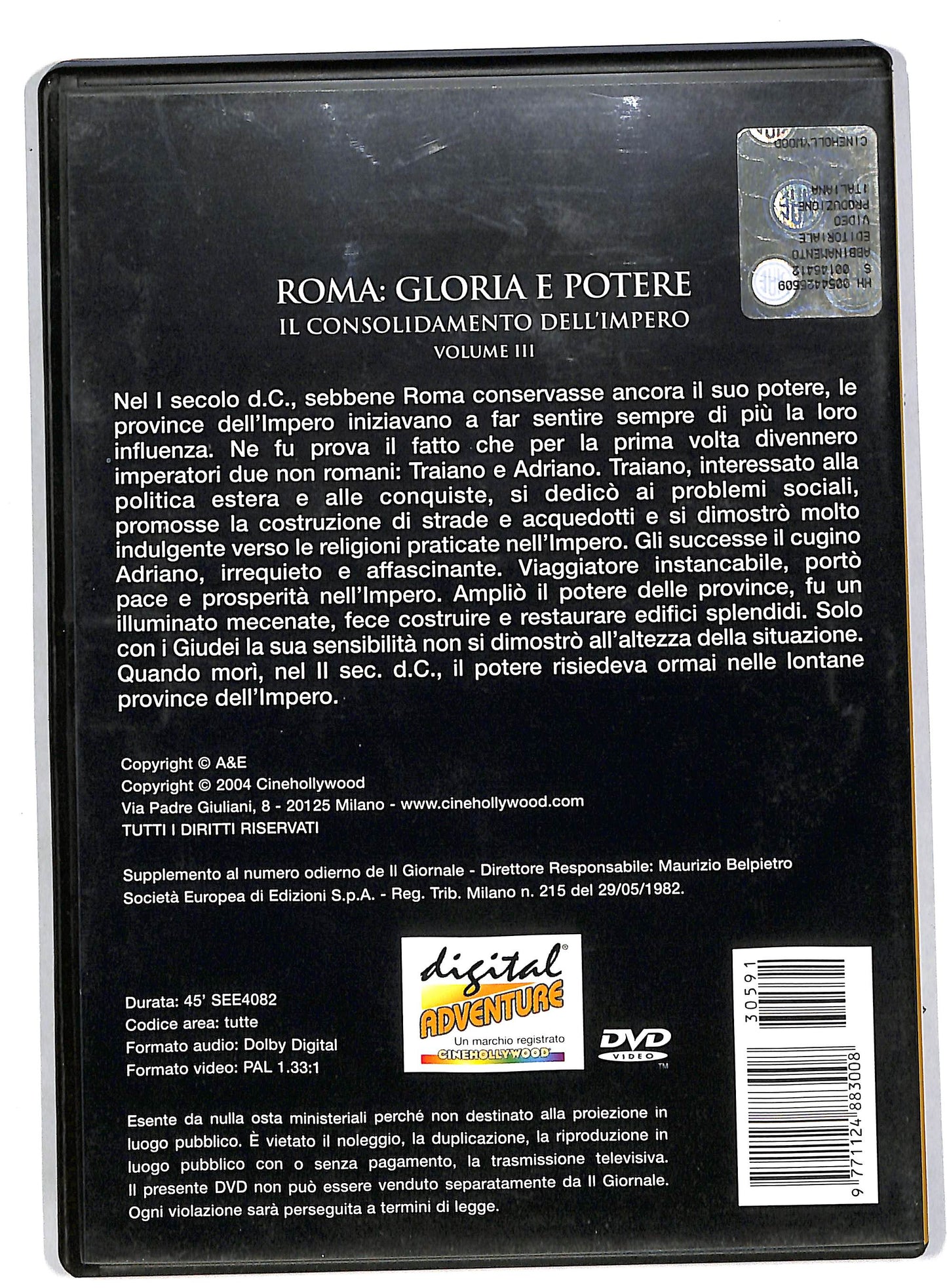 EBOND Roma - gloria e potere vol 12 EDITORIALE DVD DB560452