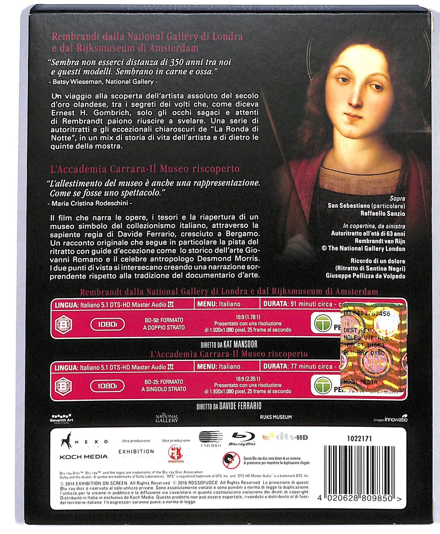 EBOND Da Rembrandt All'Accademia Carrara E Fu IL Ritratto 2 Dischi BLURAY DB560905