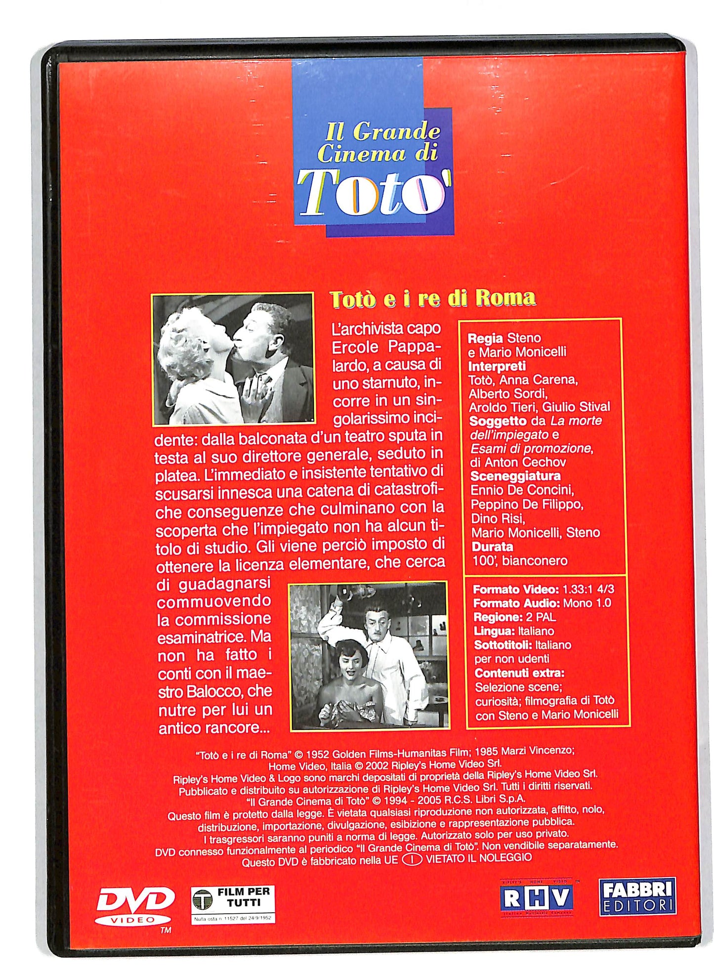 EBOND Toto e i re di Roma EDITORIALE DVD DB561111