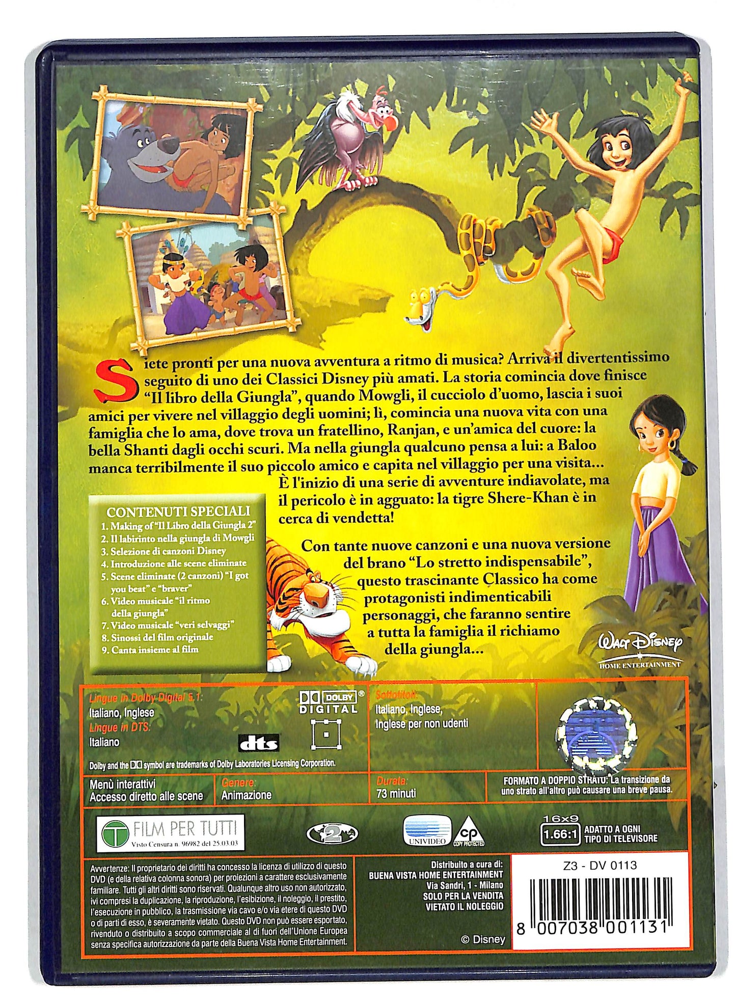 EBOND Il libro della giungla 2 DVD DB561141