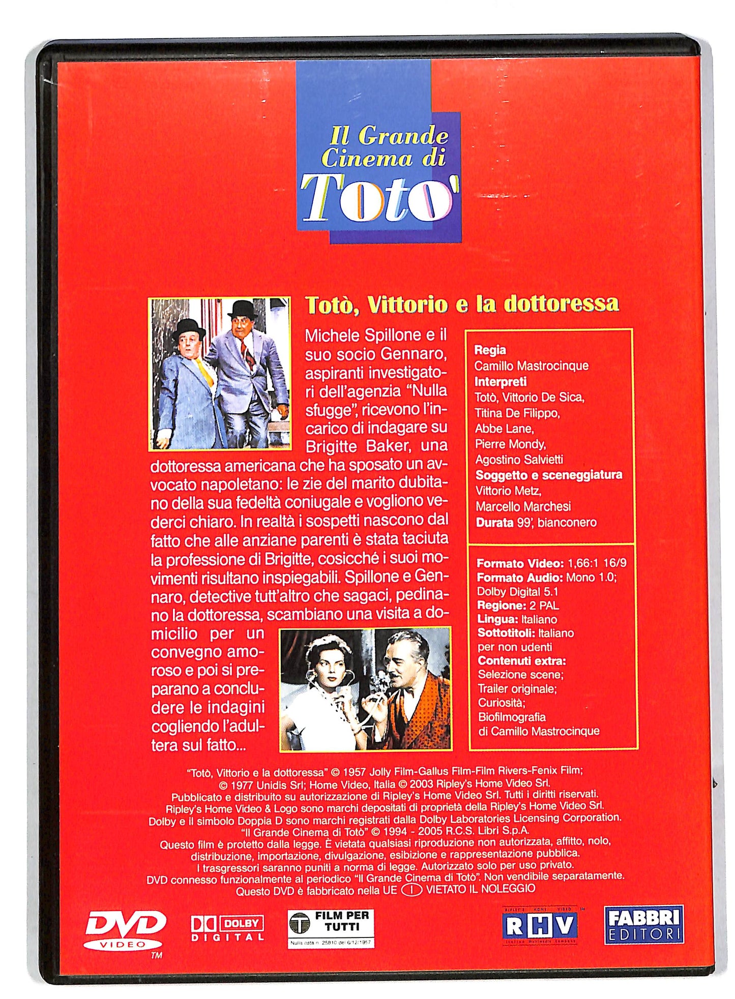 EBOND Toto, Vittorio e la dottoressa EDITORIALE DVD DB561160