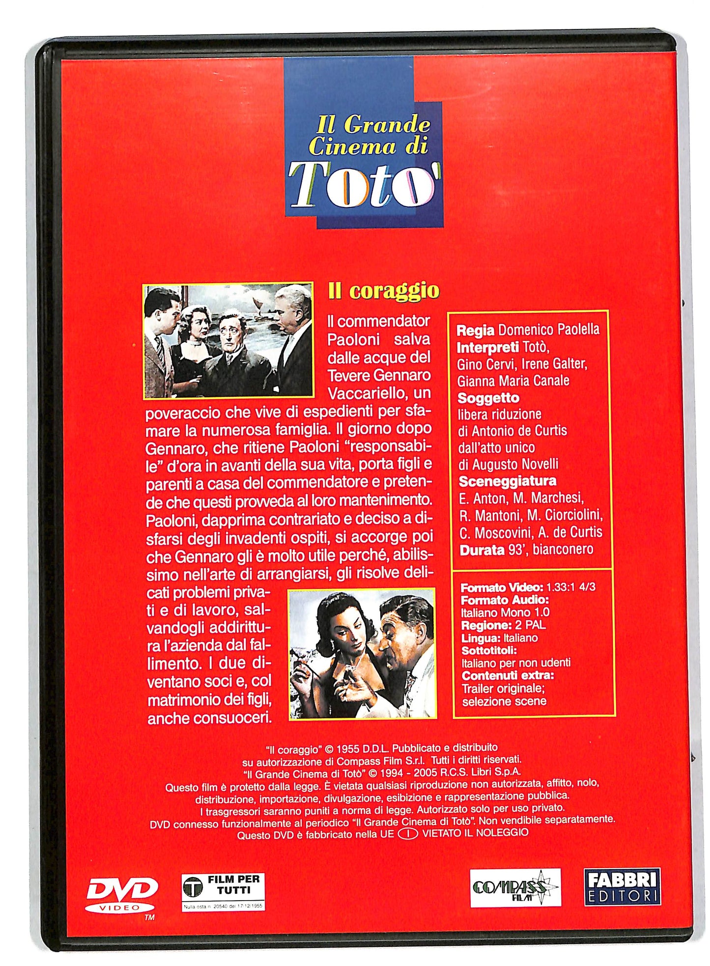 EBOND Il coraggio EDITORIALE DVD DB561161