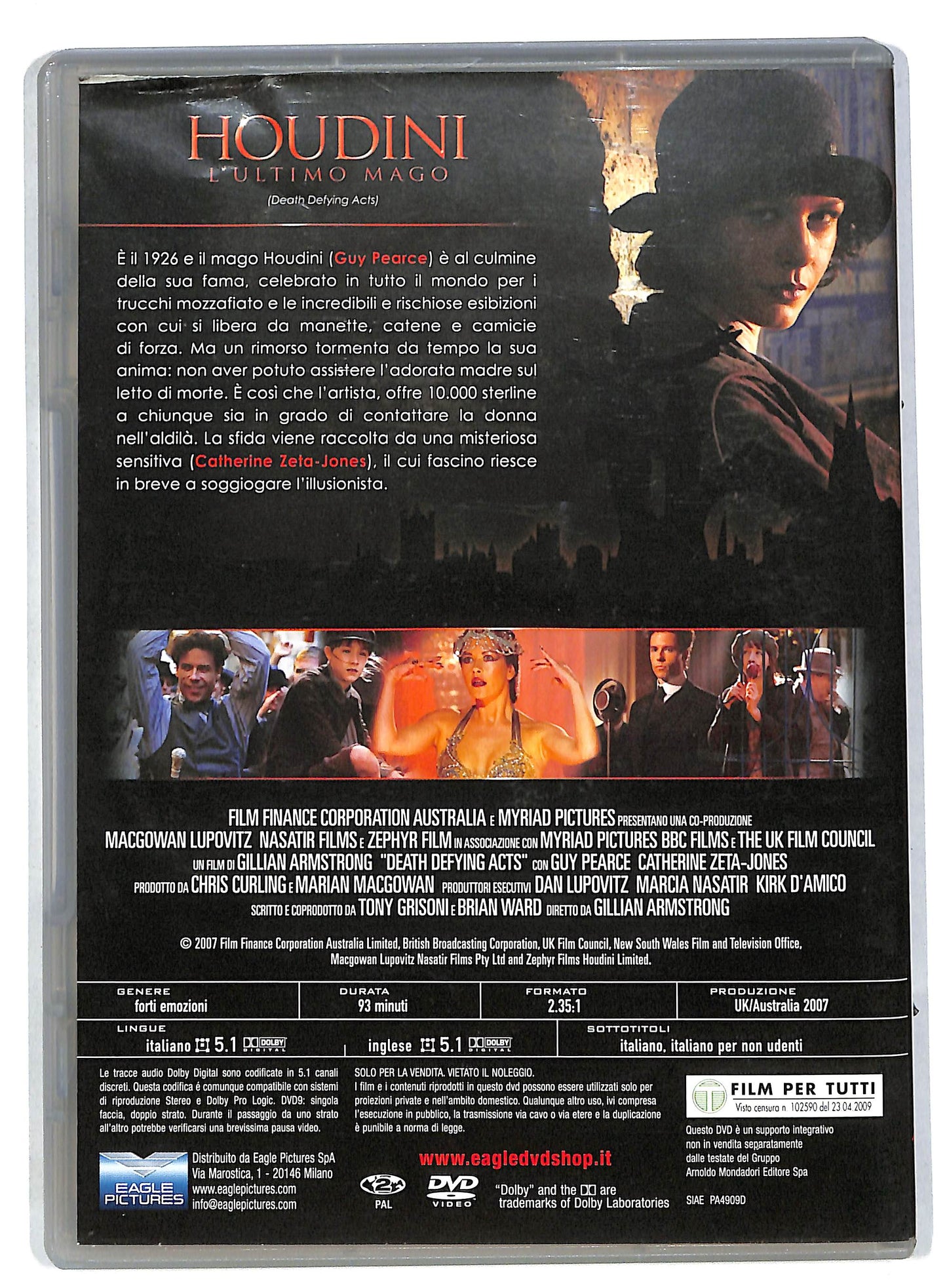 EBOND Houdini - L'ultimo mago EDITORIALE DVD DB561456