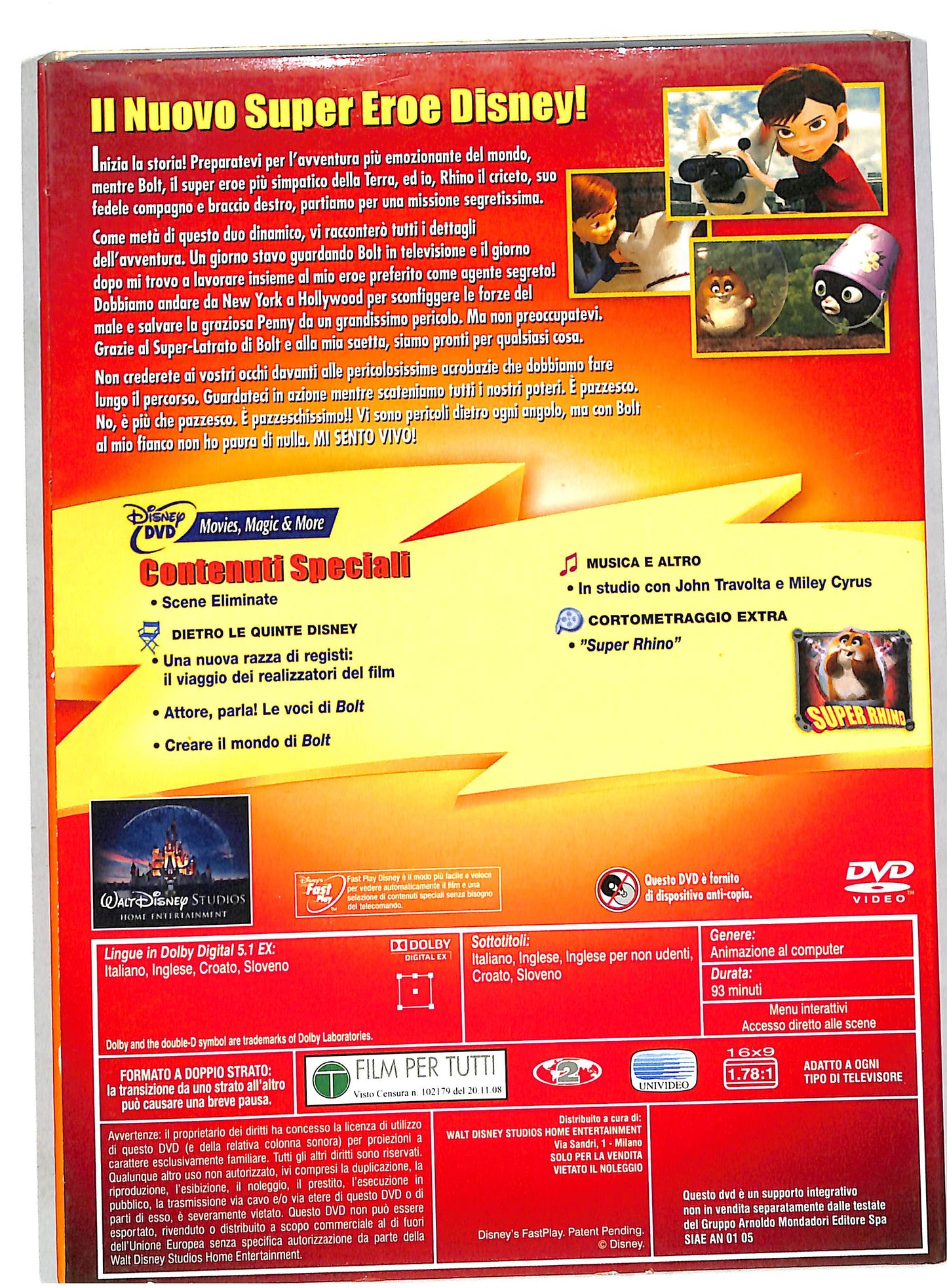 EBOND Bolt - Un eroe a quattro zampe EDITORIALE DVD DB561463