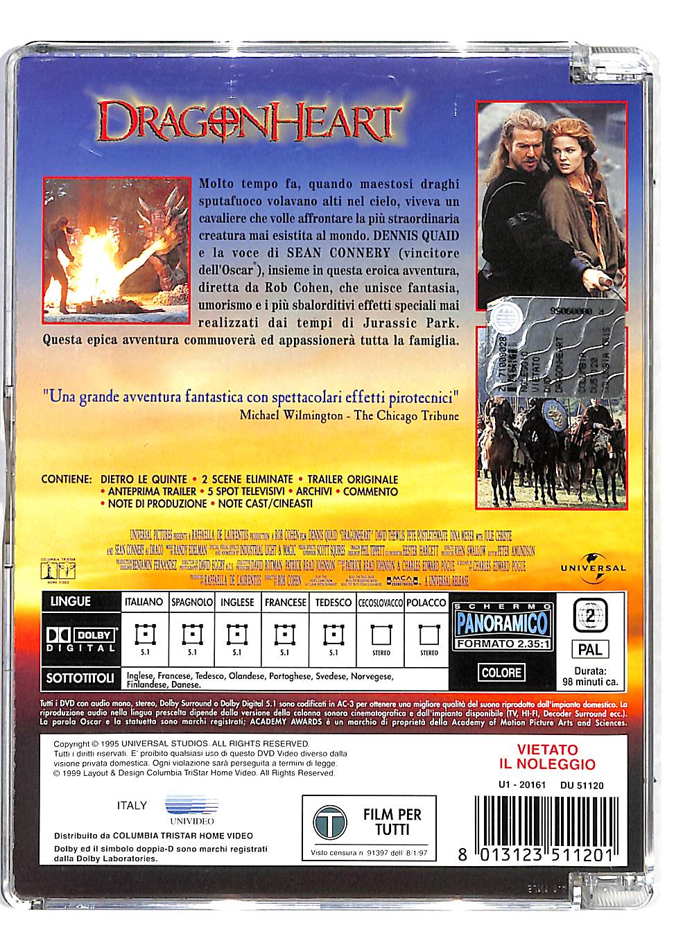 EBOND Dragon Heart - L'onore prima della paura SJB DVD DB561808