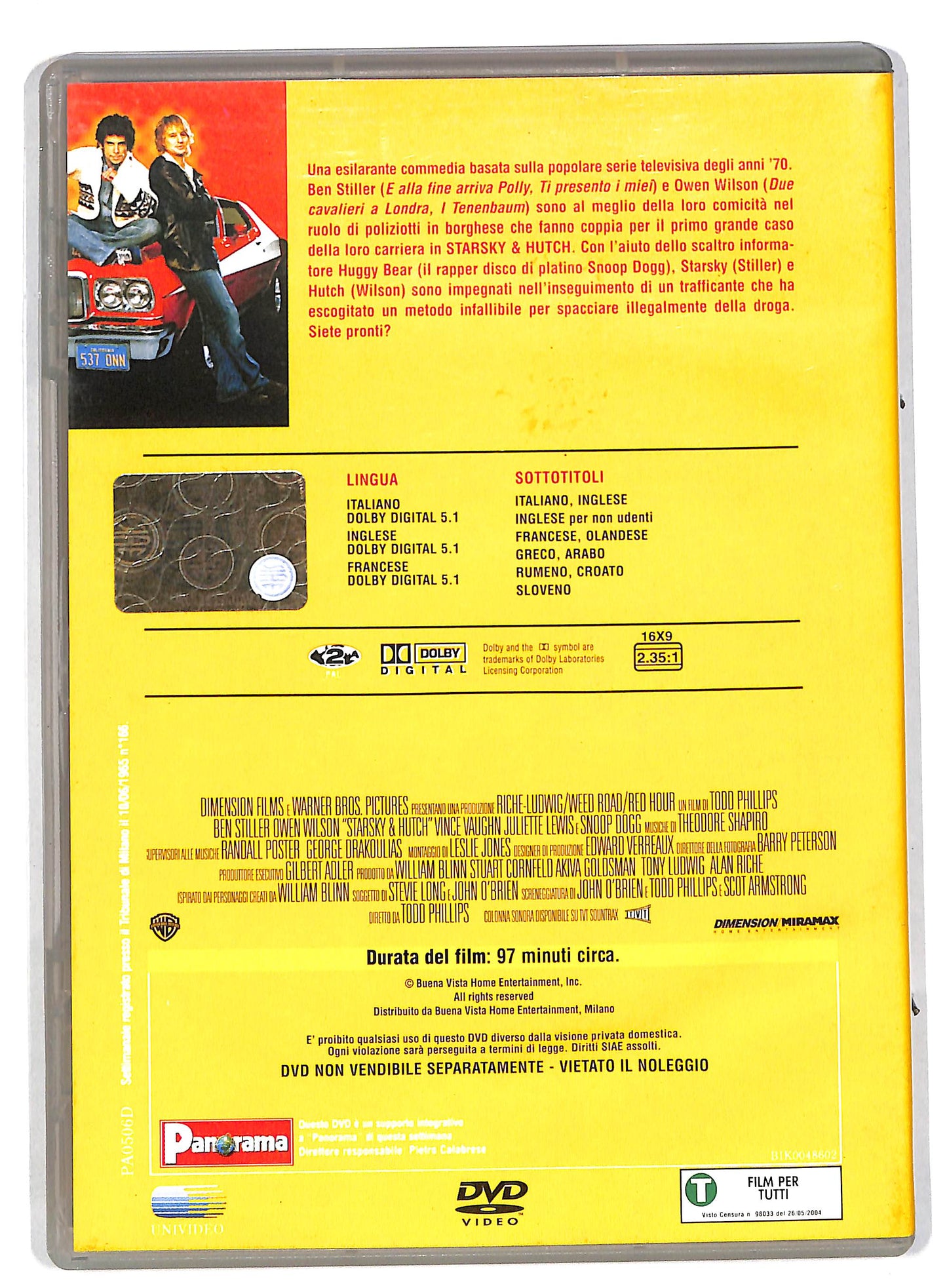 EBOND Starsky e Hutch EDITORIALE DVD DB562115
