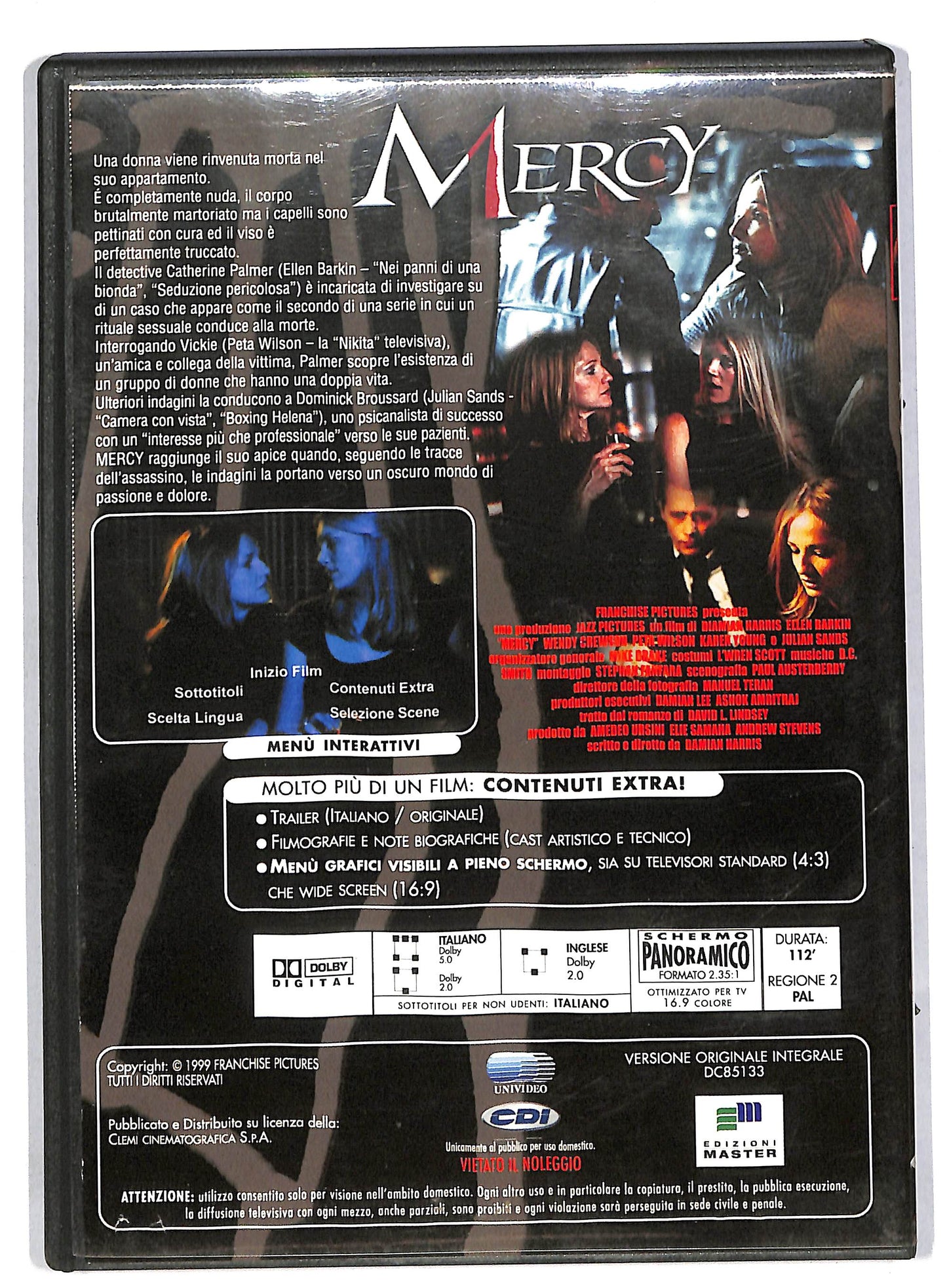 EBOND Mercy - Senza Pieta EDITORIALE DVD DB562117