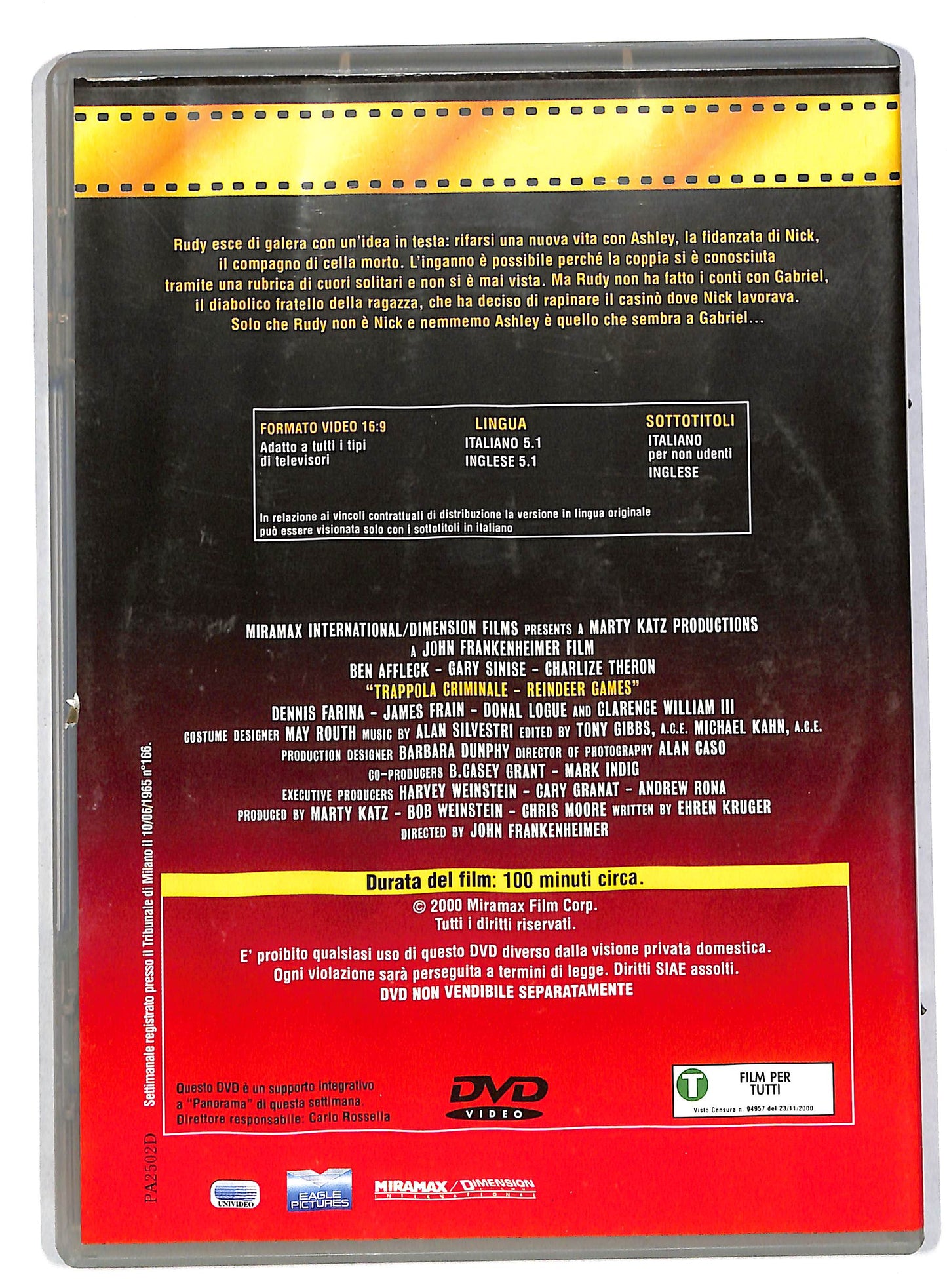 EBOND Trappola criminale EDITORIALE DVD DB562125