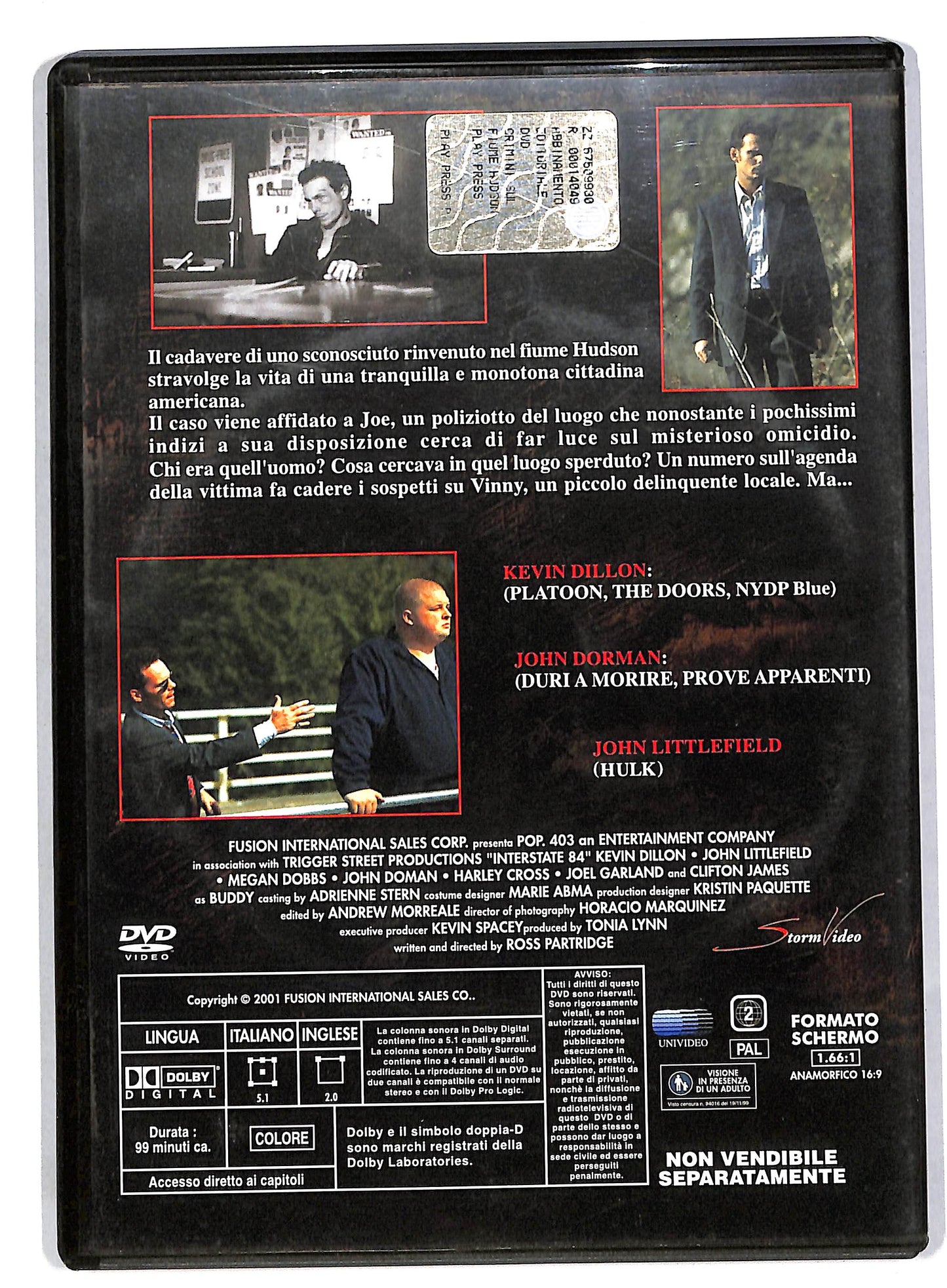 EBOND Crimini sul fiume Hudson EDITORIALE DVD DB562135
