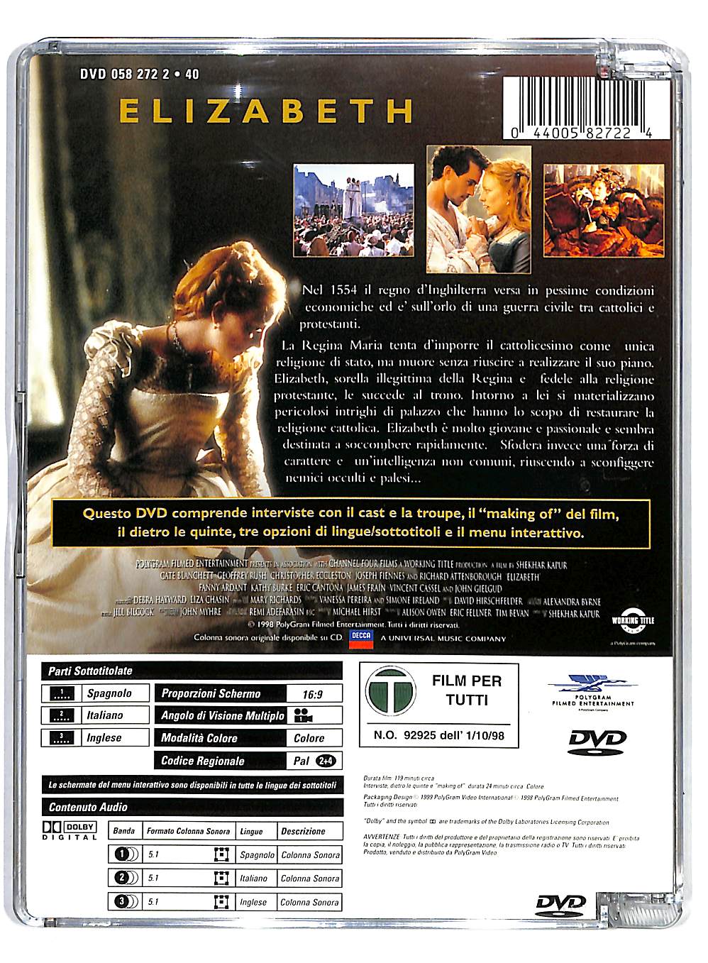 EBOND Elizabeth SJB DVD DB562409