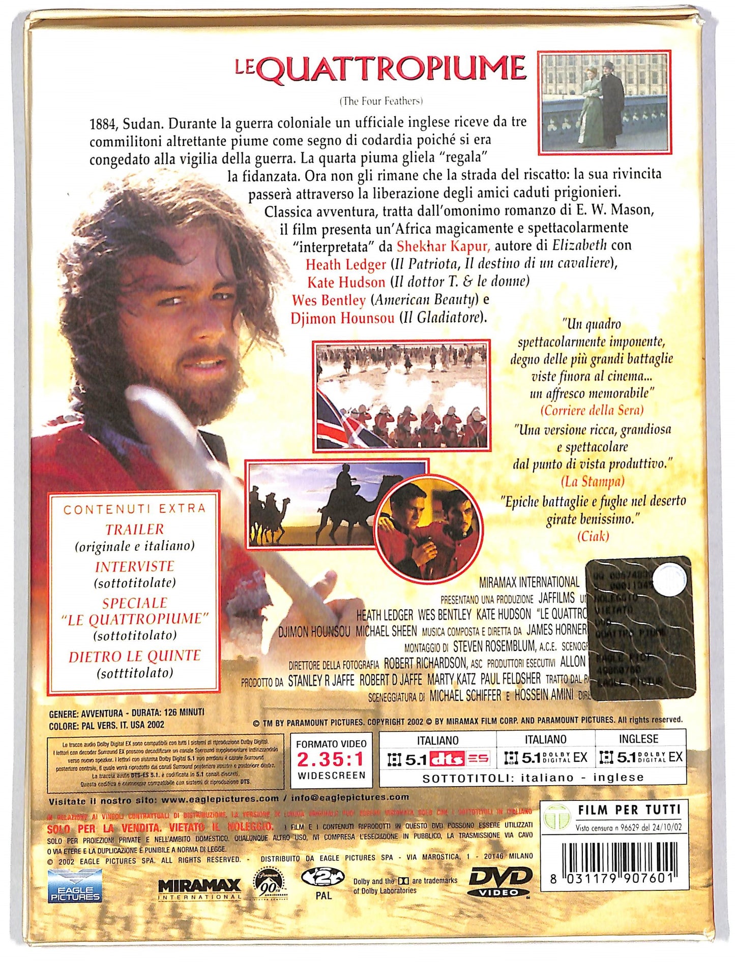 EBOND Le Quattro Piume DIGIPACK DVD DB562637