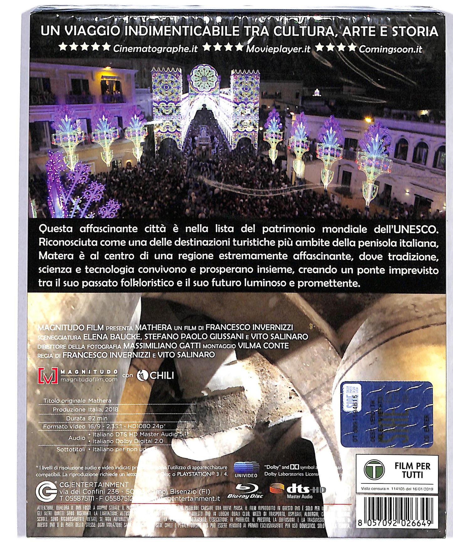 EBOND Matera L'Ascolto Dei Sassi BLURAY BLURAY DB562824