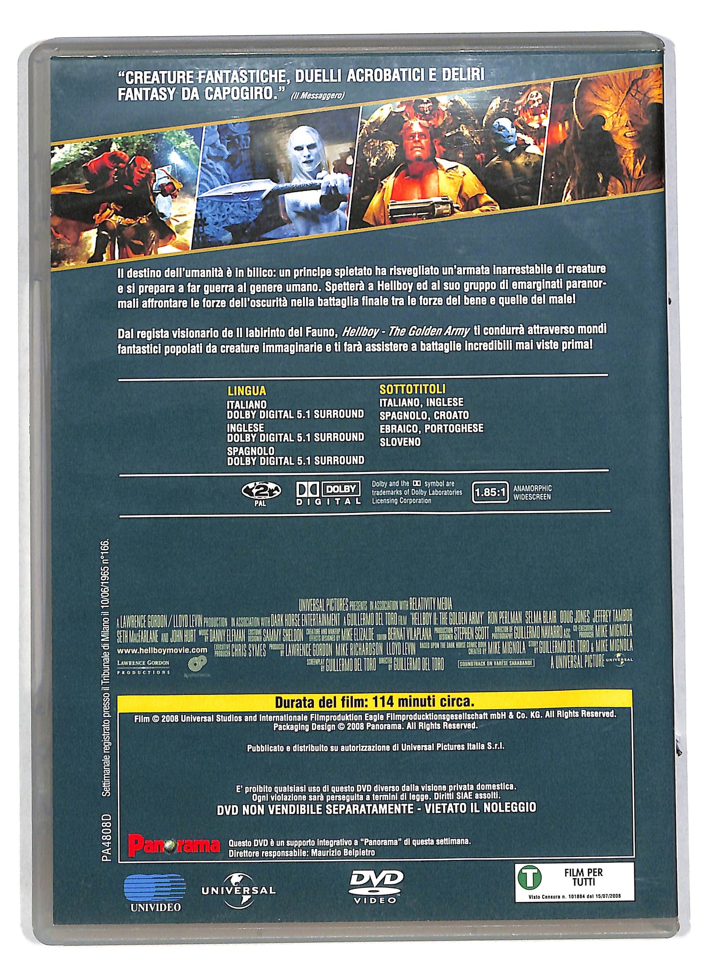 EBOND Hellboy - The Golden Army EDITORIALE DVD DB563121