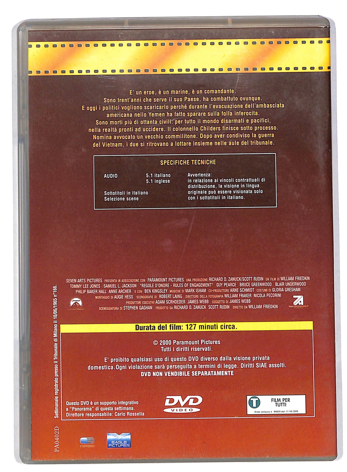 EBOND Regole d'onore EDITORIALE DVD DB563621