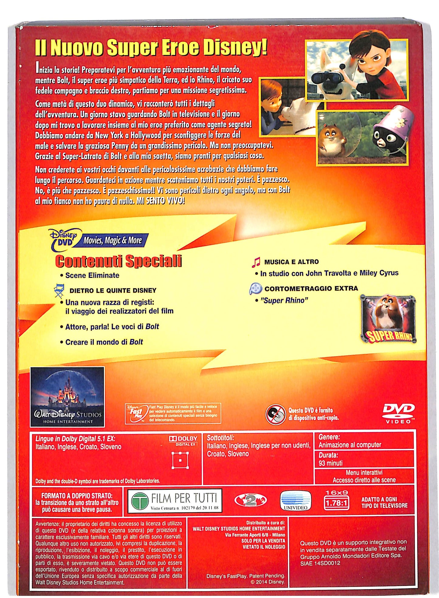 EBOND Bolt - Un eroe a quattro zampe EDITORIALE DVD DB563640