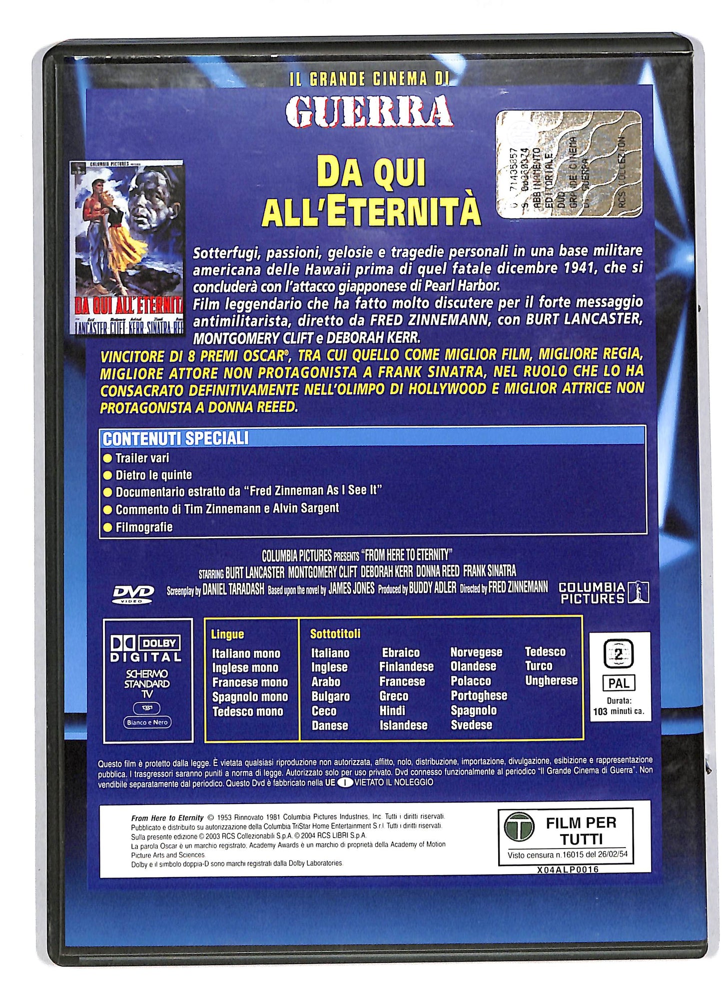 EBOND Da qui all'eternita EDITORIALE DVD DB563641
