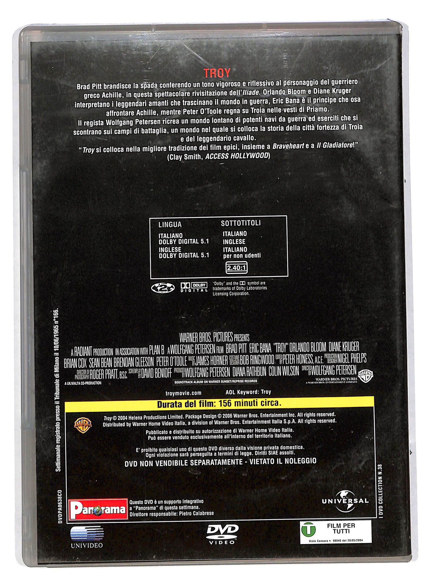 EBOND Troy - Miti e Leggende EDITORIALE DVD DB563662