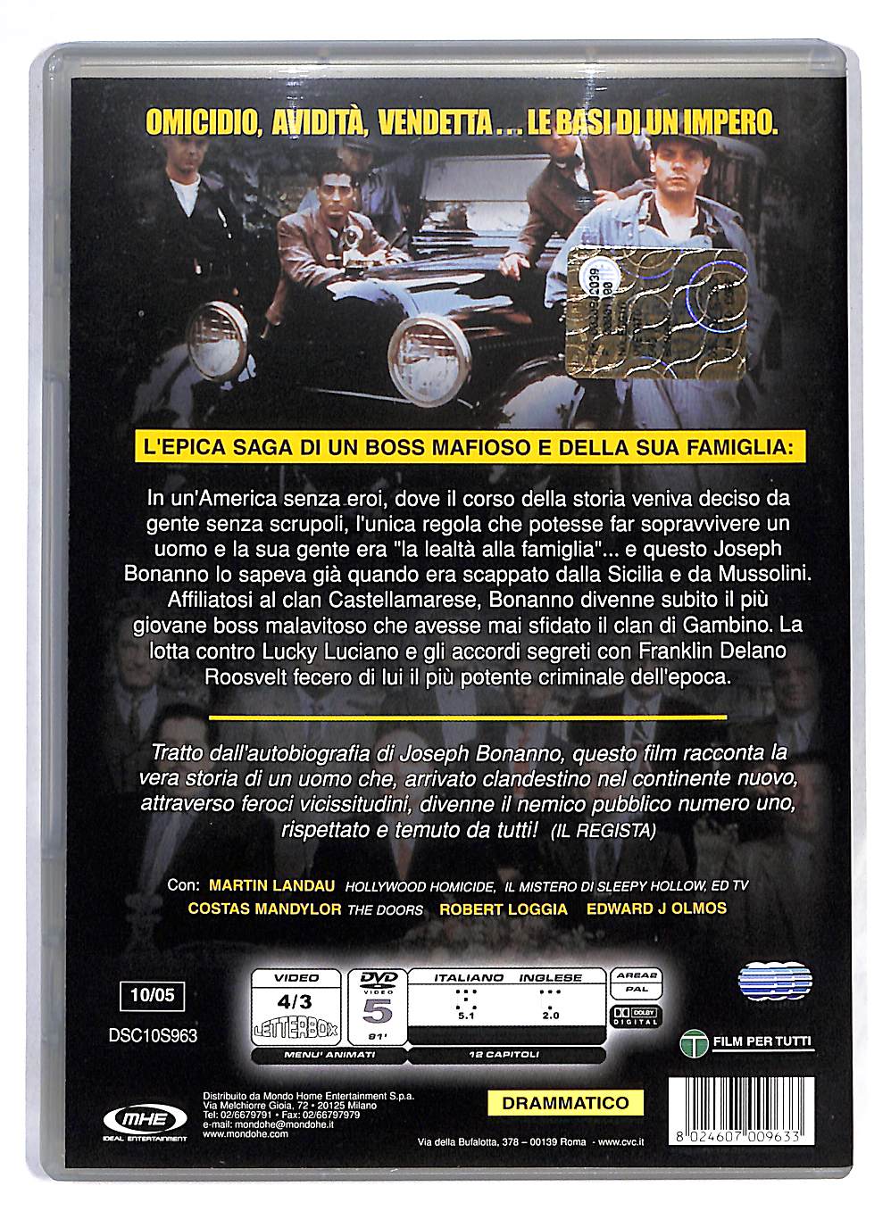 EBOND Bonanno La storia di Un Padrino DVD DB564140