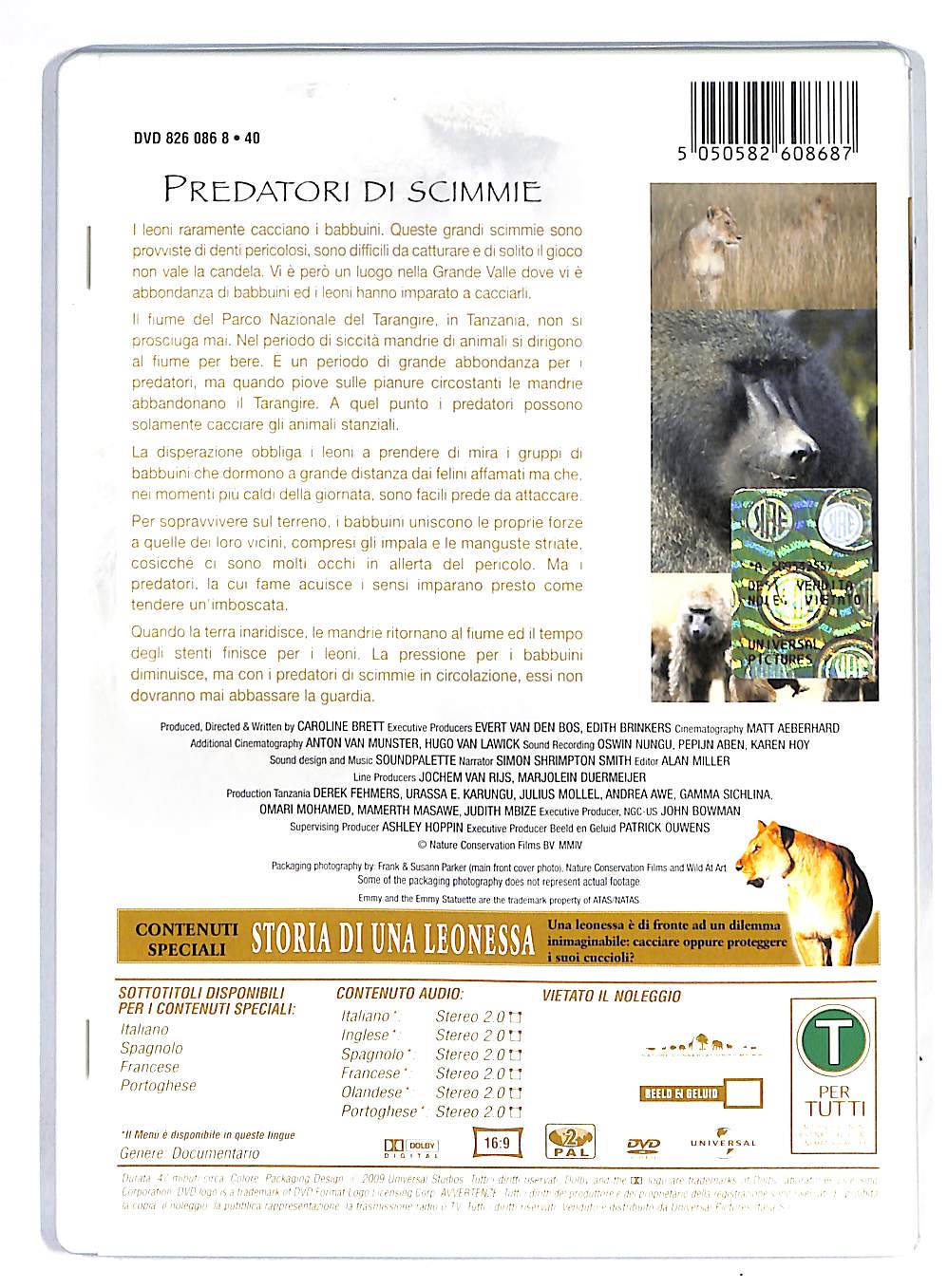 EBOND Predatori di Scimmie DVD DB564156