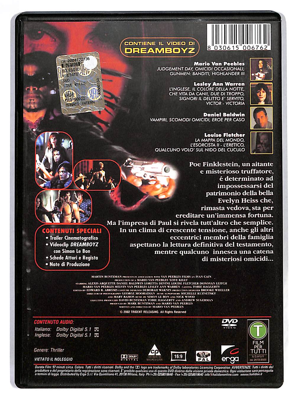 EBOND Love kills Amore e Pallottole DVD DB565342