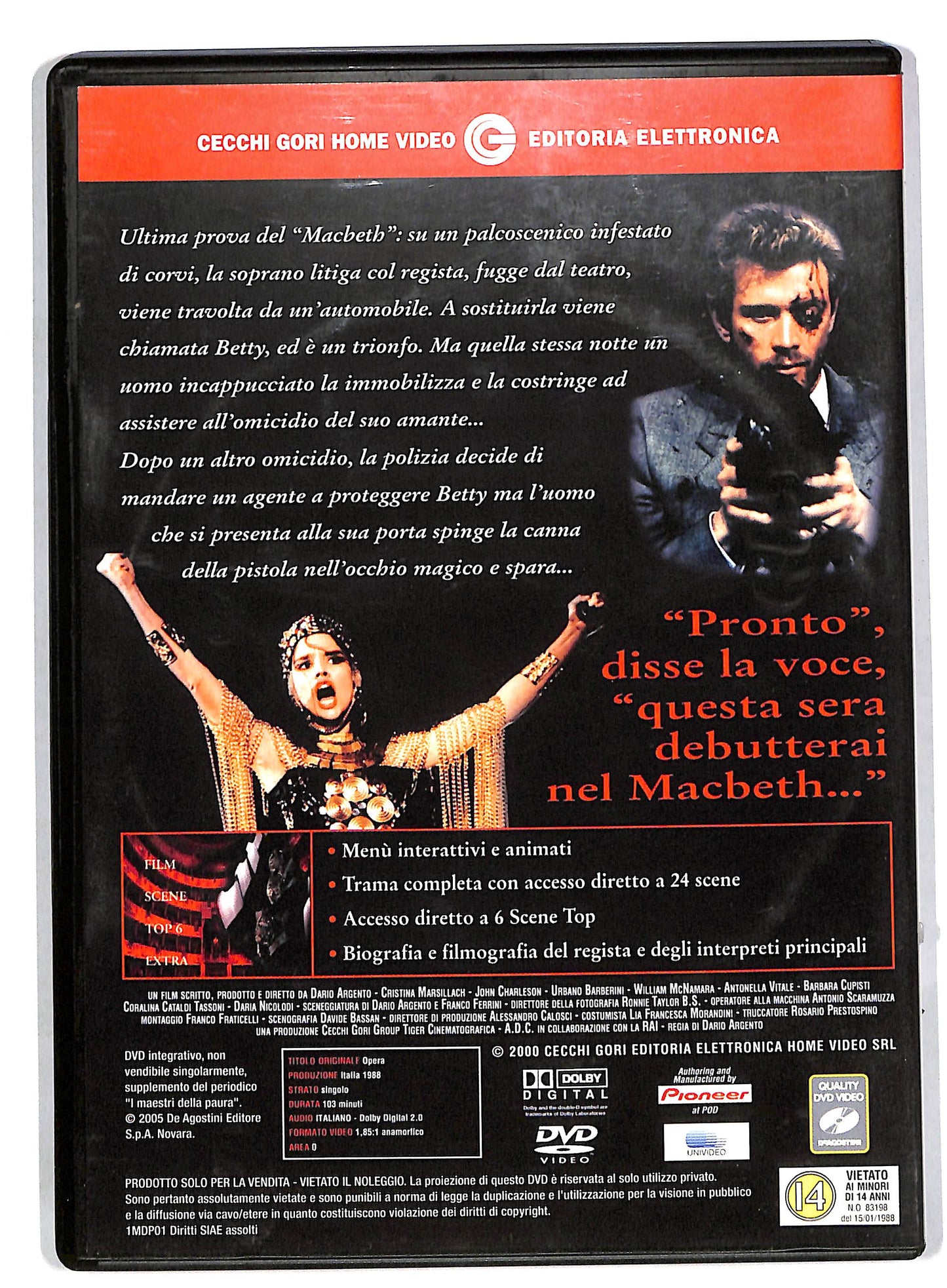 EBOND Opera - I Maestri della Paura EDITORIALE DVD DB565604