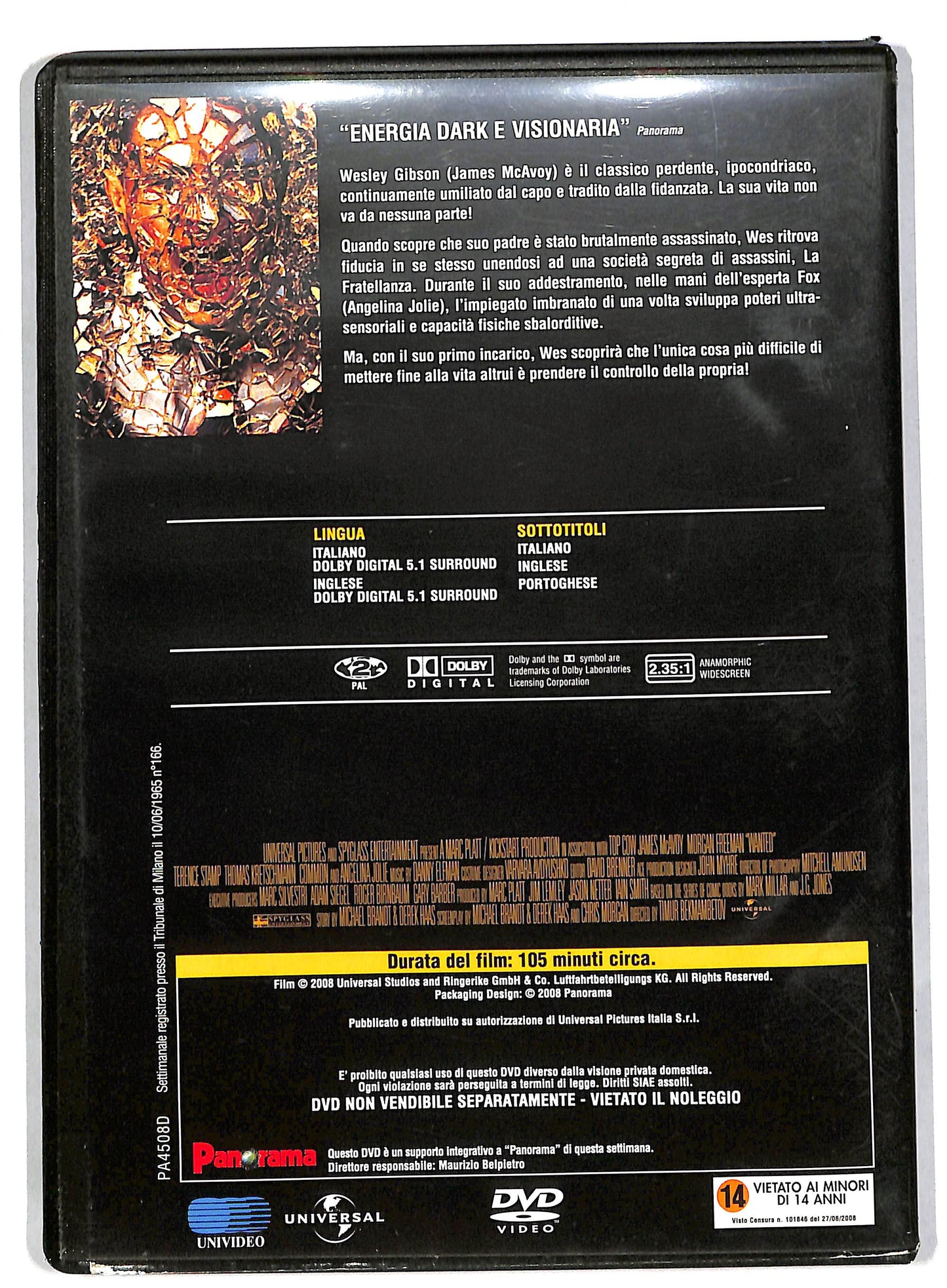 EBOND Wanted - Scegli Il Tuo Destino EDITORIALE DVD DB565651