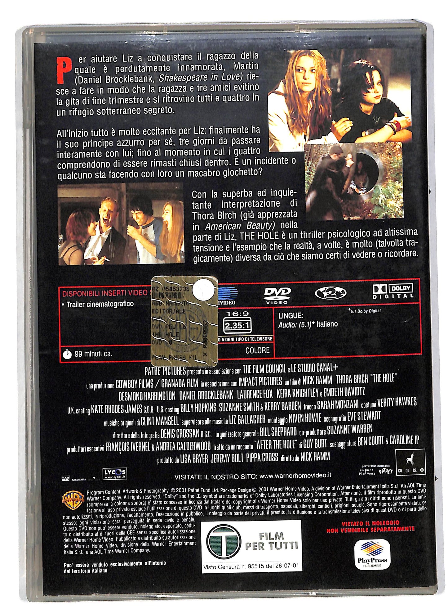 EBOND The hole EDITORIALE DVD DB565652