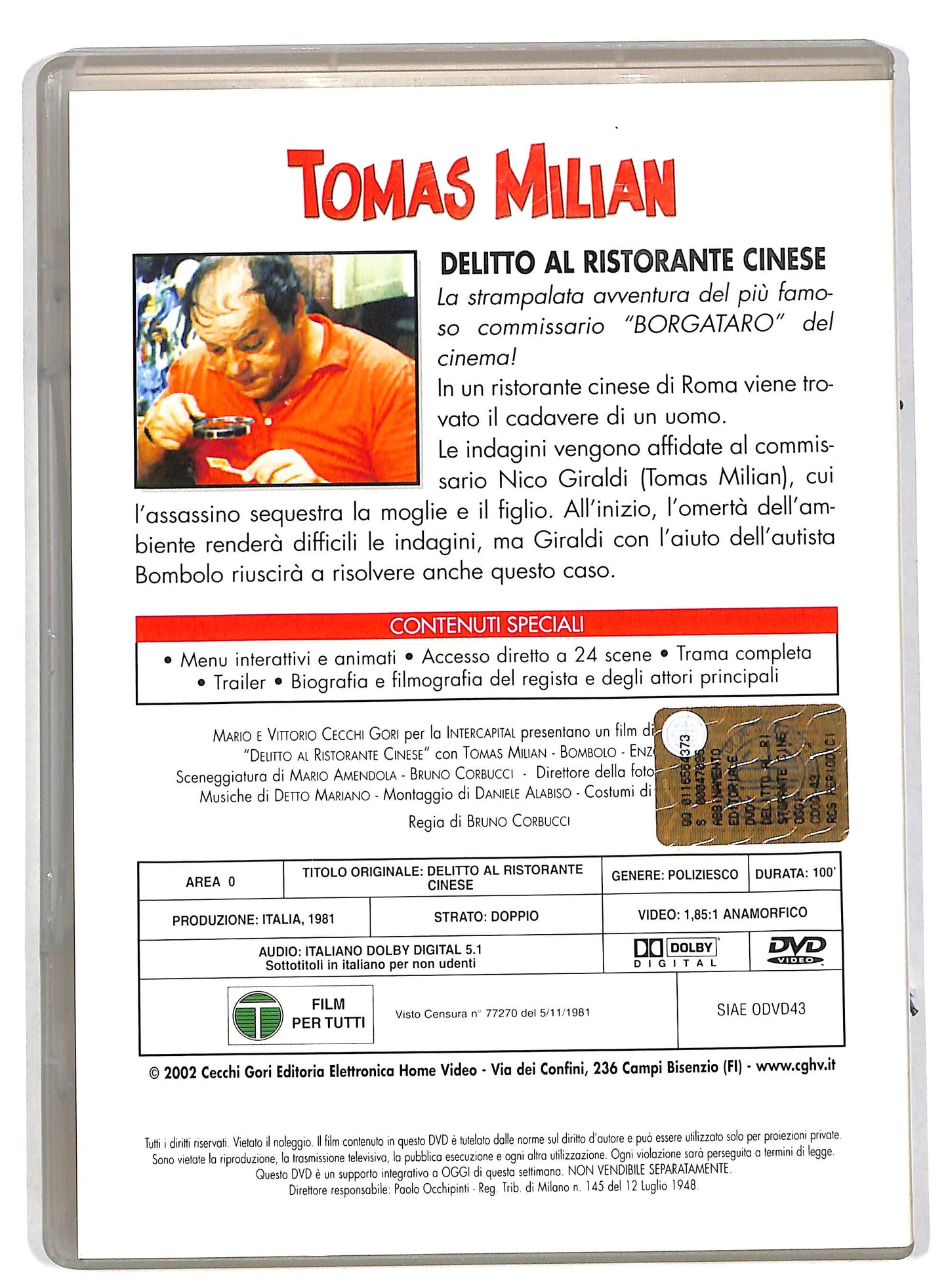 EBOND Delitto al ristorante cinese EDITORIALE DVD DB565659