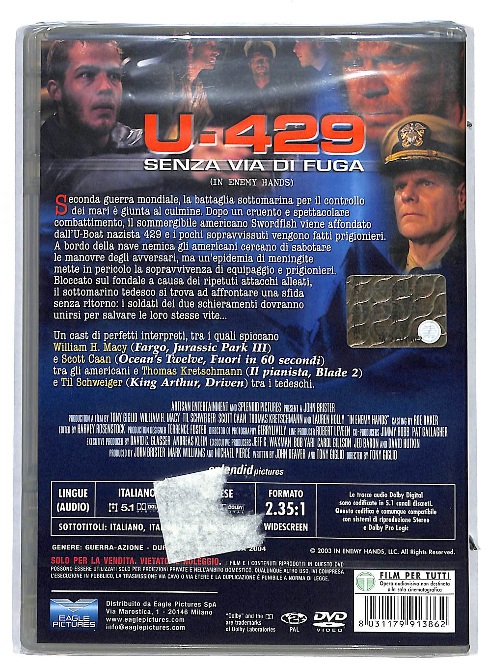 EBOND U-429 - Senza via di fuga DVD DB566145