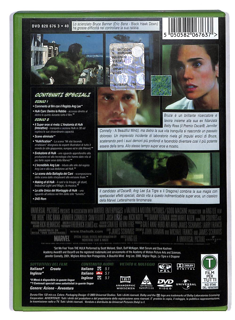 EBOND Hulk Edizione Speciale 2 Dischi DVD DB567609