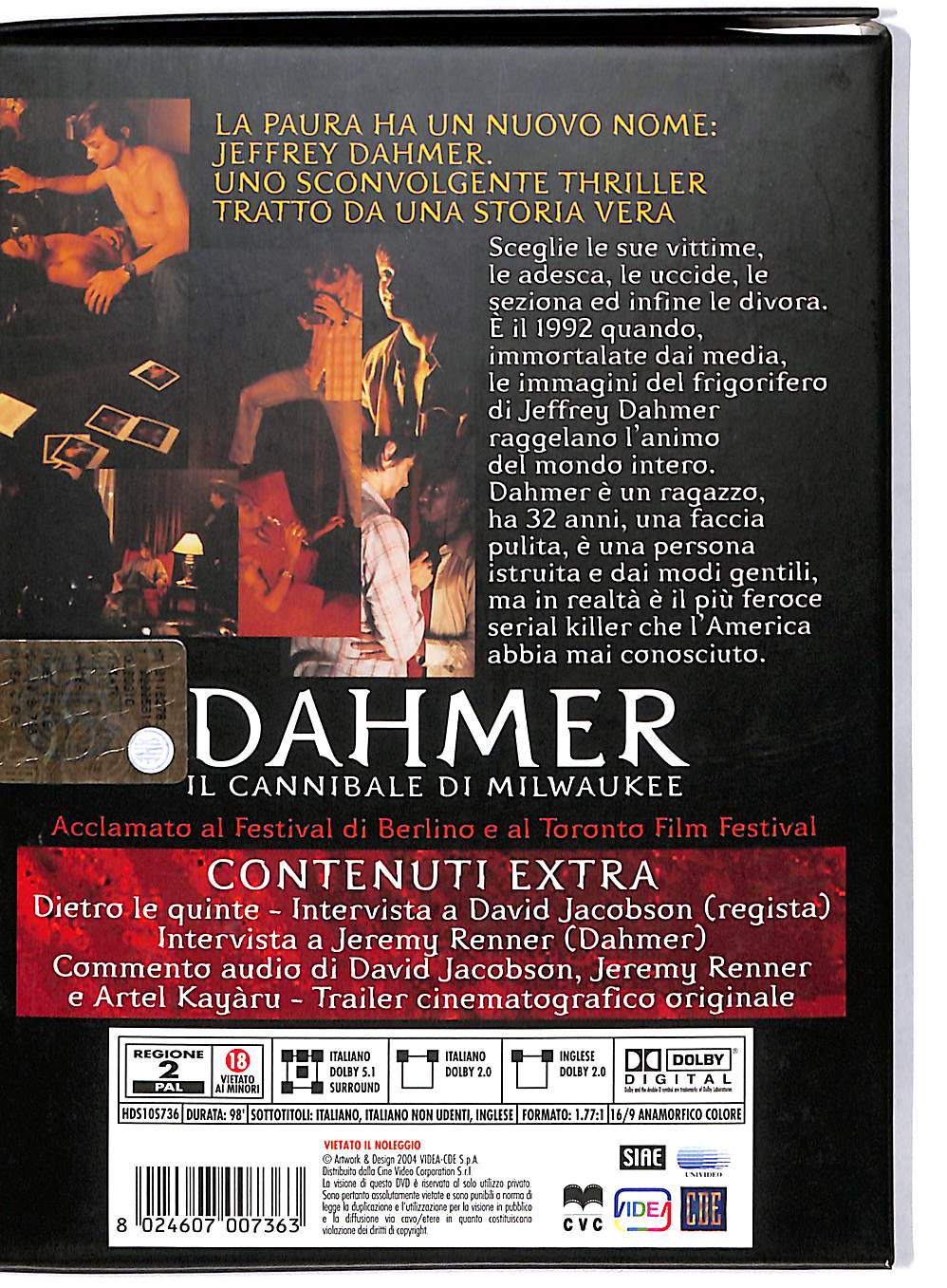 EBOND Dahmer Il Cannibale Di Milwaukee DIGIPACK DVD DB567618