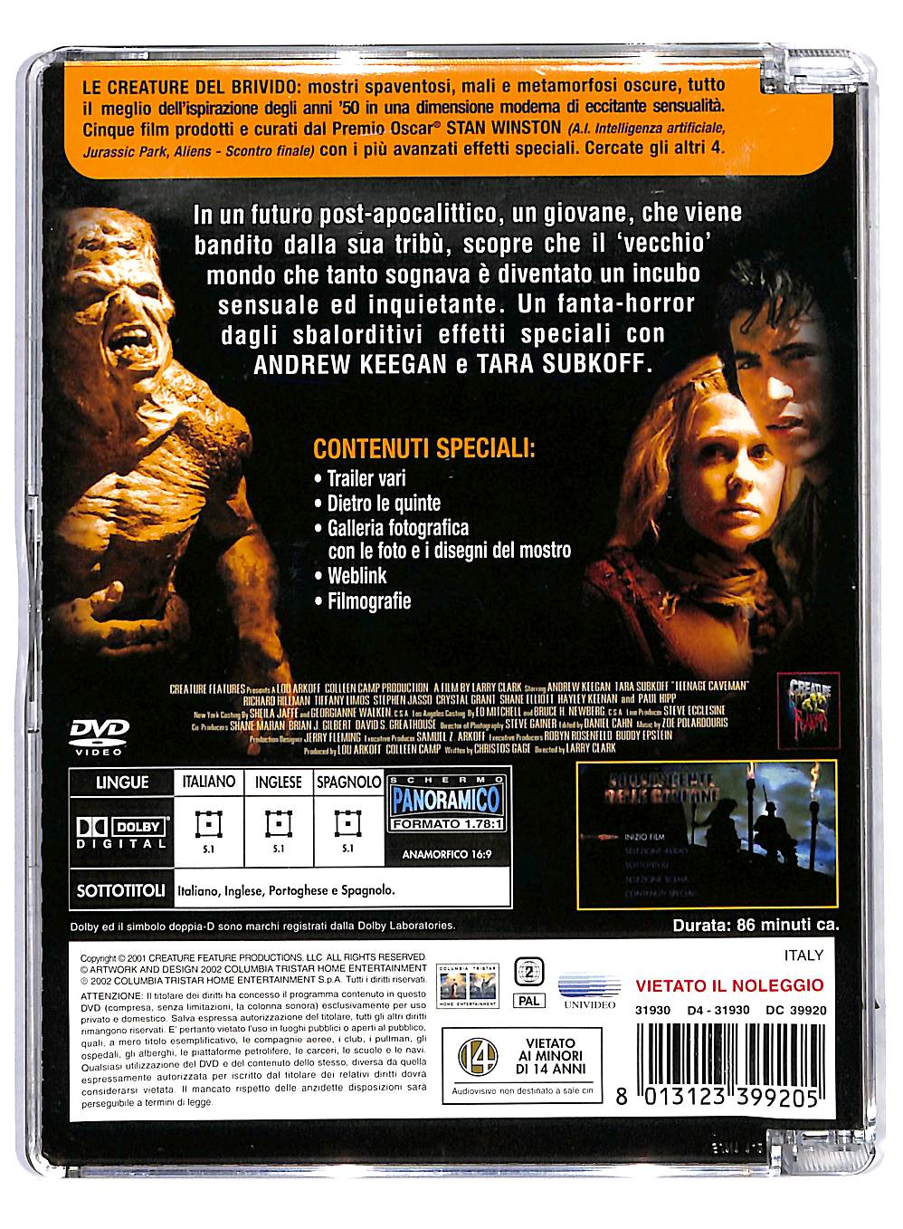 EBOND Adolescente Delle Caverne SJB DVD DB567625