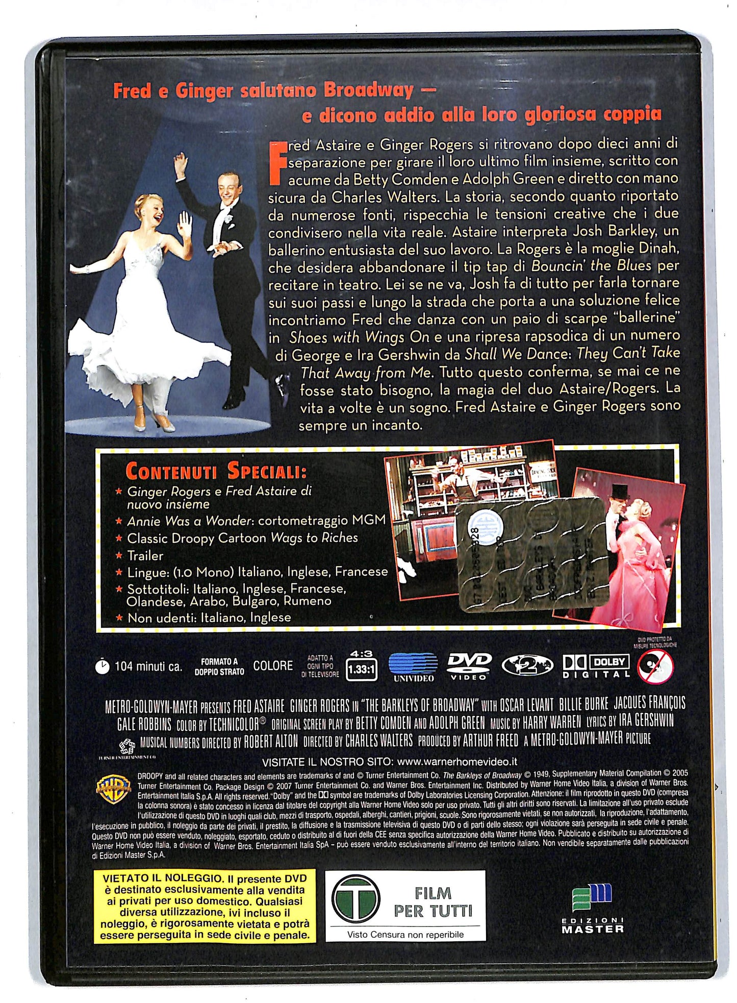 EBOND I Barkleys di Broadway EDITORIALE DVD DB567935