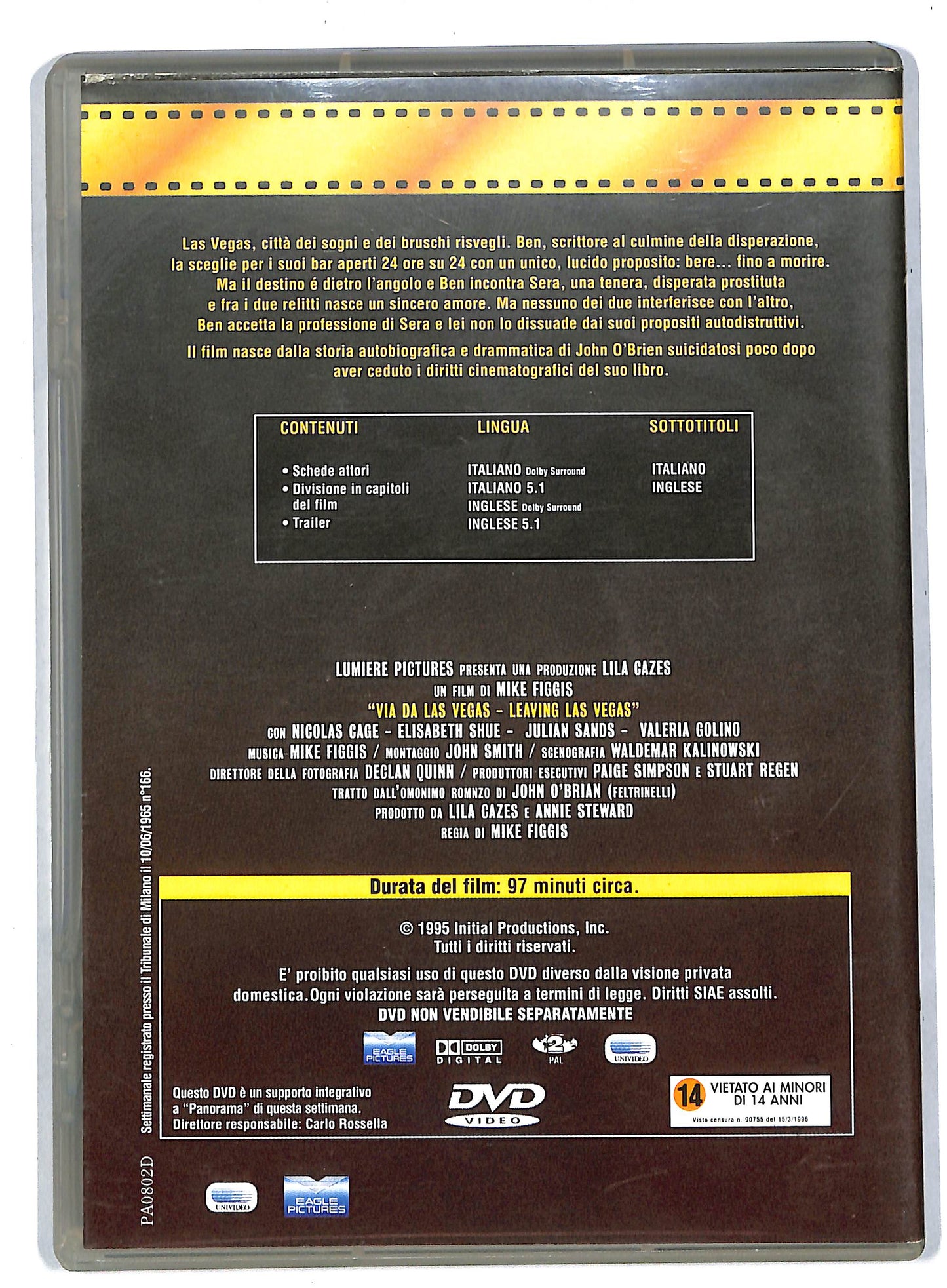 EBOND Via Da Las Vegas EDITORIALE DVD DB567947