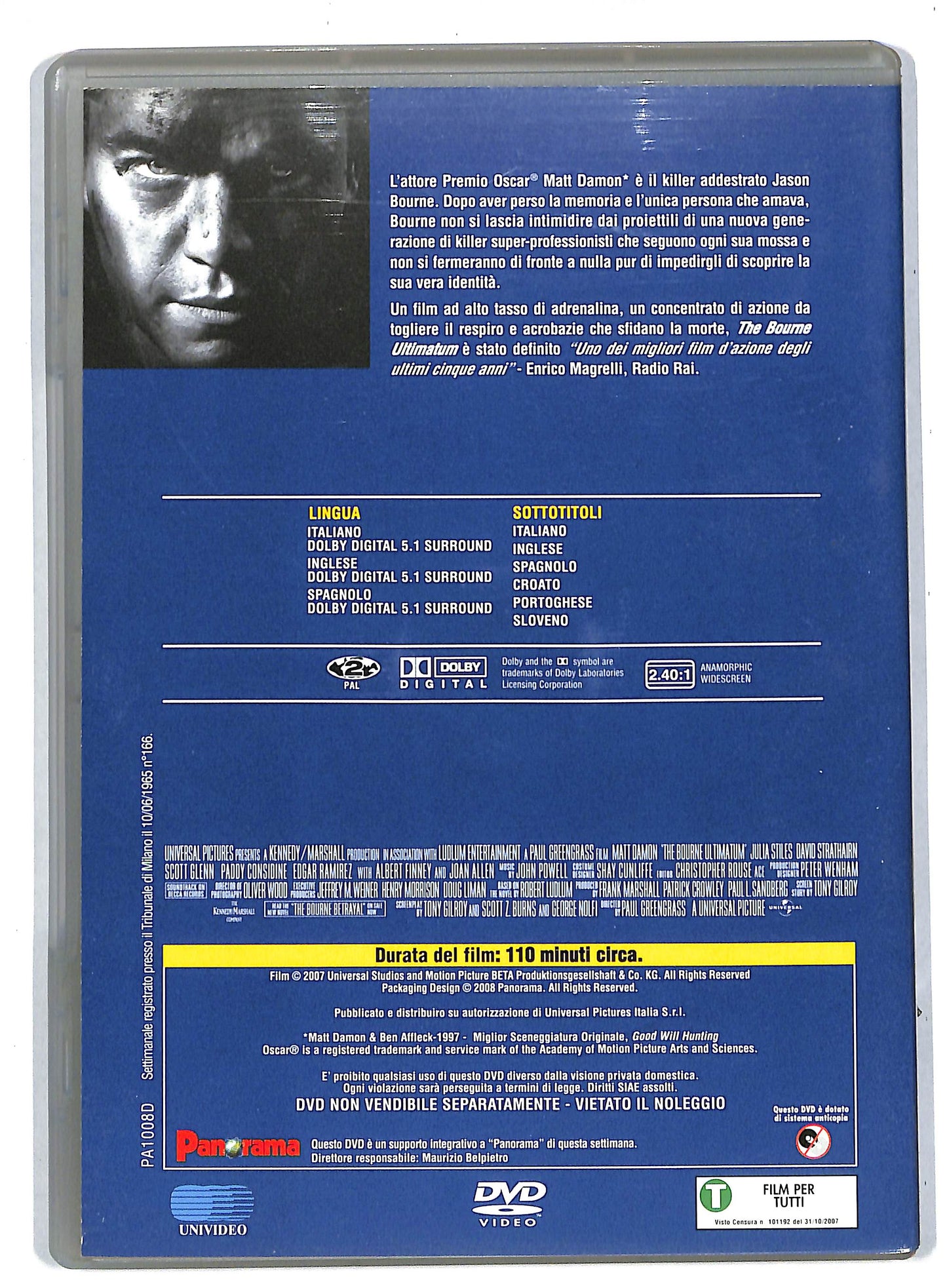 EBOND The Bourne Ultimatum EDITORIALE DVD DB567949