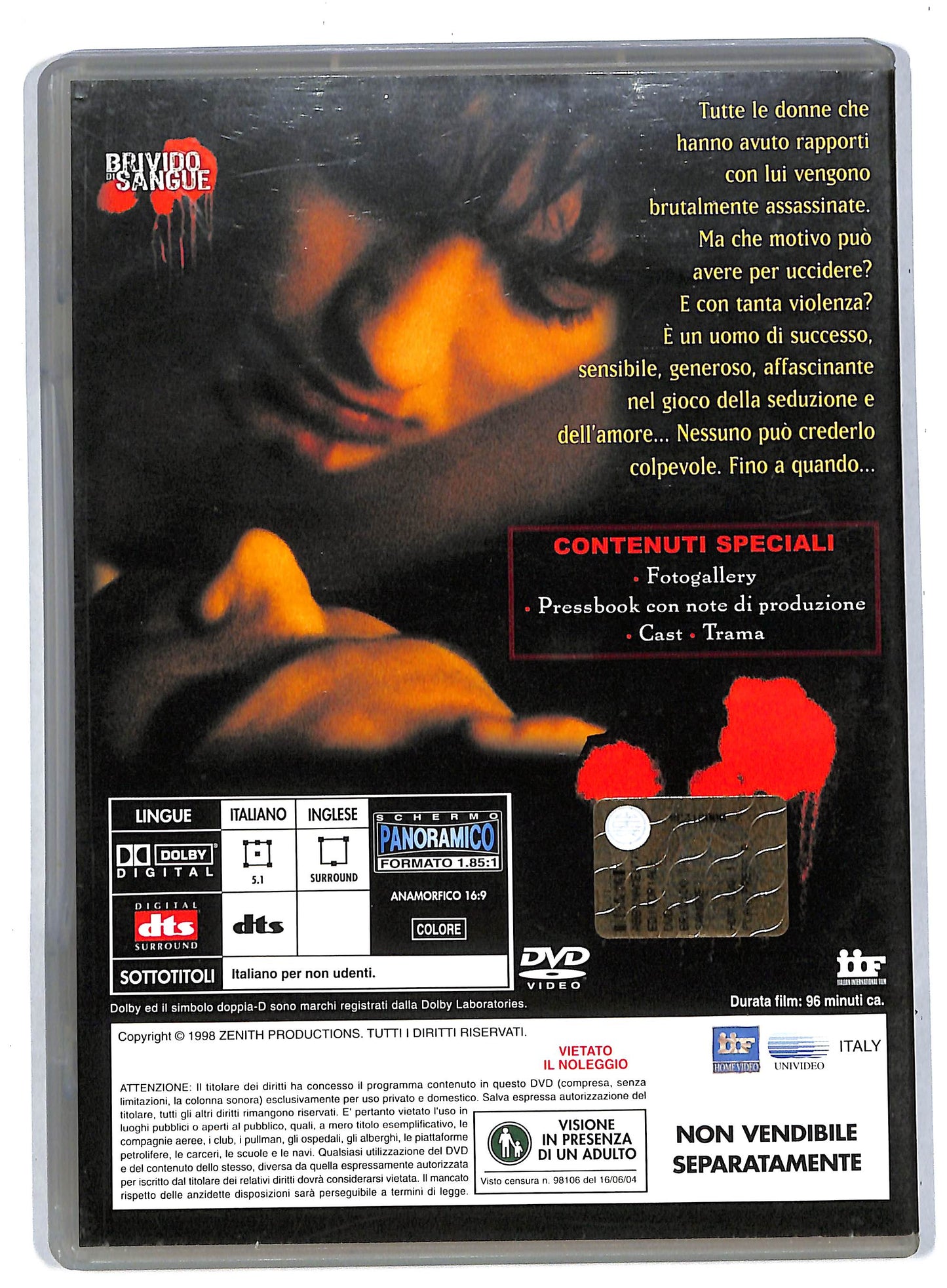 EBOND Brivido Di Sangue EDITORIALE DVD DB567959